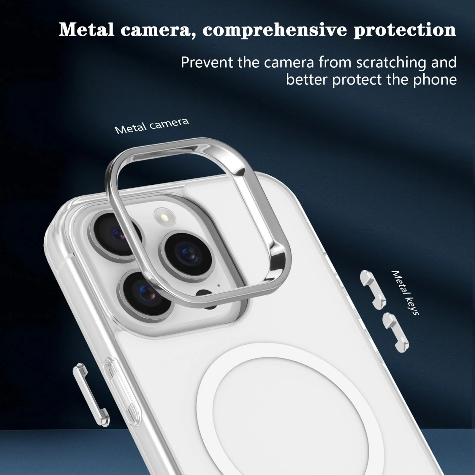 DL3 Mobilak Case for iPhone 15 Pro Max Crystal Clear [Not Compatible with MagSafe] Soft TPU Gel Case Flexible Silicone Anti-Scratch Transparent TPU Cover - Black