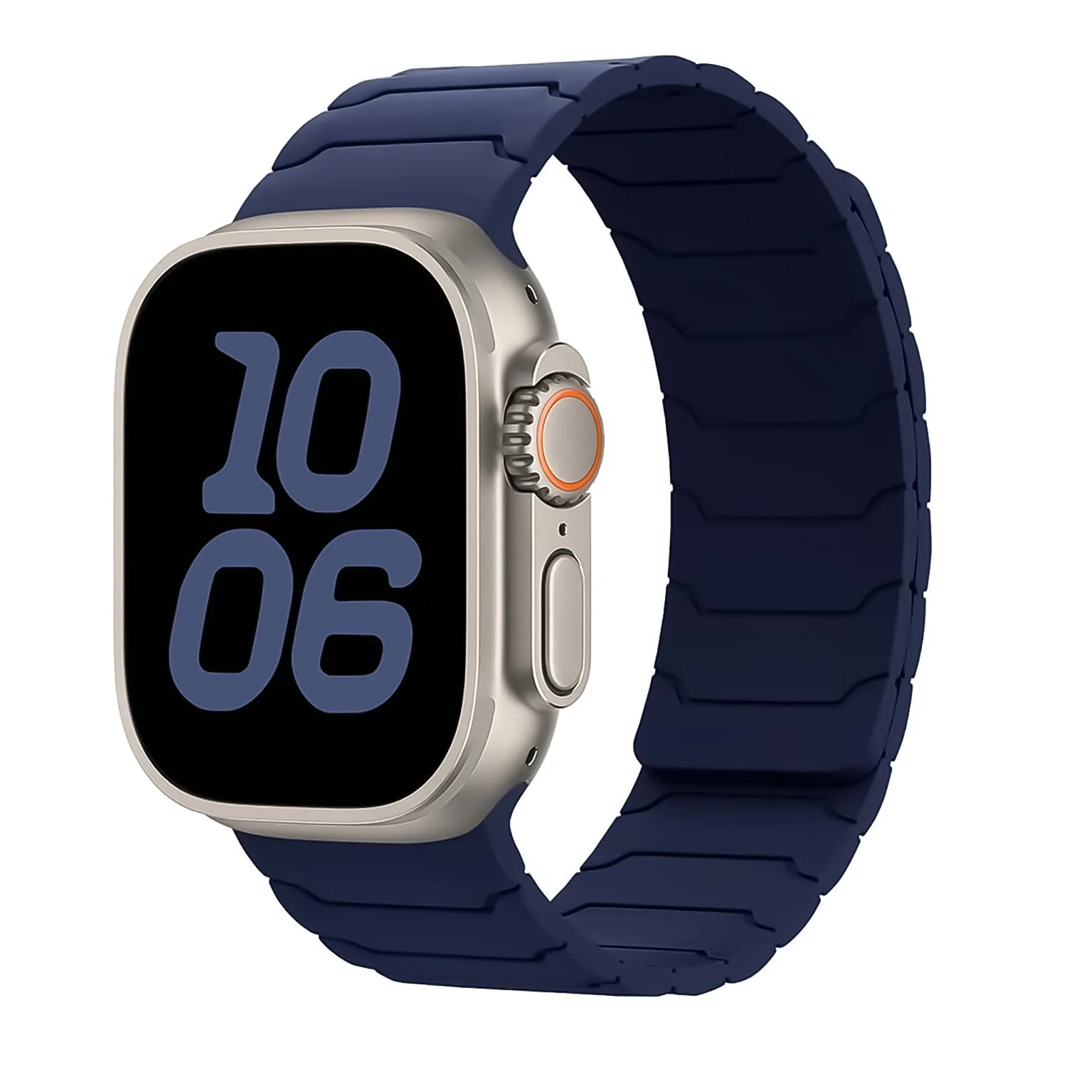 DL3 Mobilak Silicone Straps Compatible with Apple Watch Ultra Strap 49mm 46mm 45mm 44mm 42mm, Loop Band with Strong Magnetic Closure Designed for iWatch Ultra Ultra 2 Series 11 10 9 8 7 6 5 4 3 2 1 SE - A-Blue