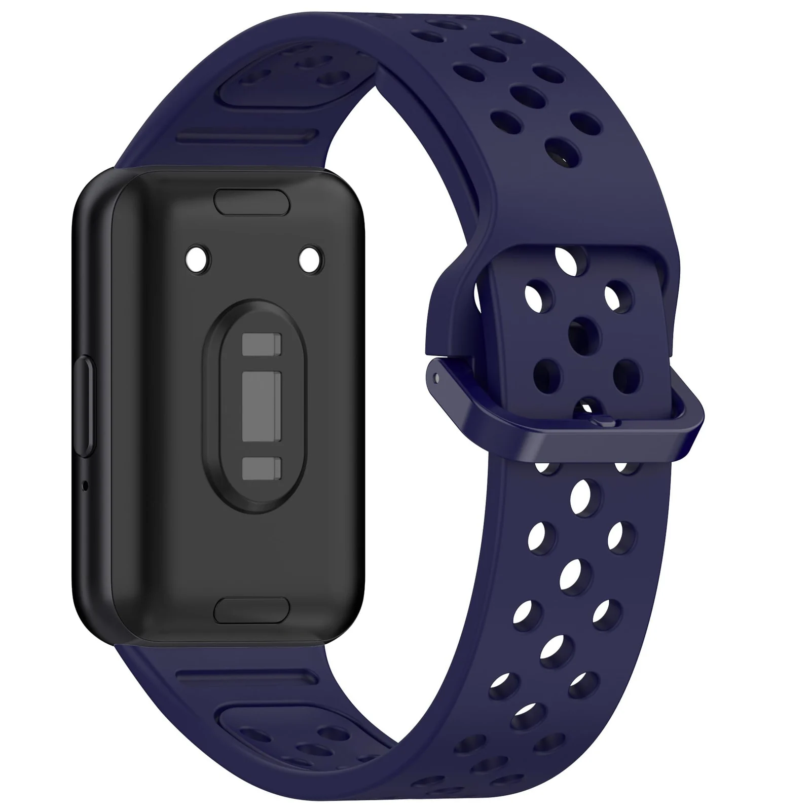 DL3 Mobilak Strap for Samsung Galaxy Fit 3 SM-R390, Women Men Armband, Two Colours Silicone Adjustable Replacement Soft Strap for Samsung Galaxy Fit 3 SM-R390 Fitness Tracker - Dark Blue
