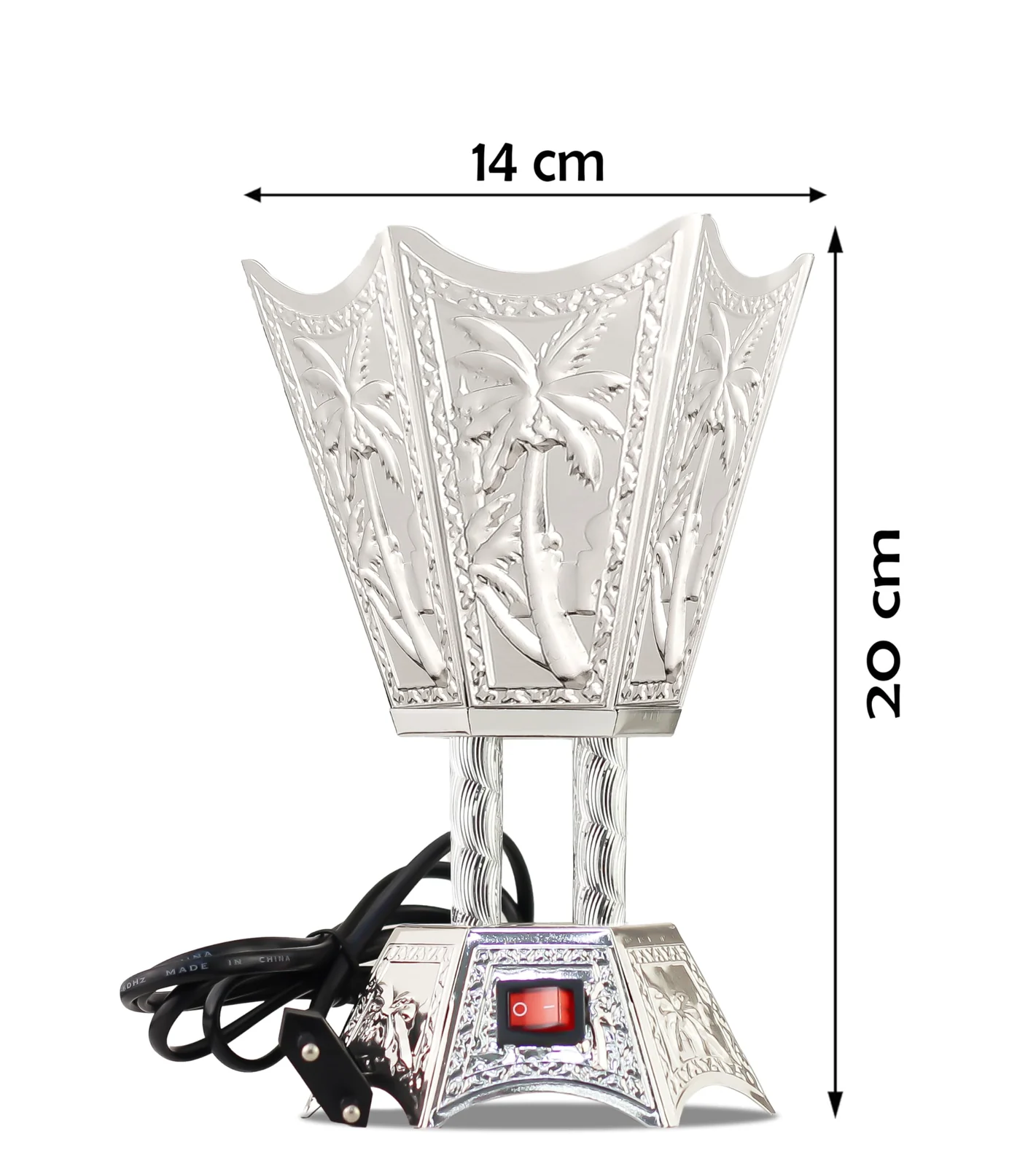 Mobigon Arabian Electric Incense Burners metal Vintage Arabic Burner, Middle Eastern Incense Holder- Electric Incense Burner Bakhoor Suitable For Arabian Oud, Home, Hotel Decor - Style 18