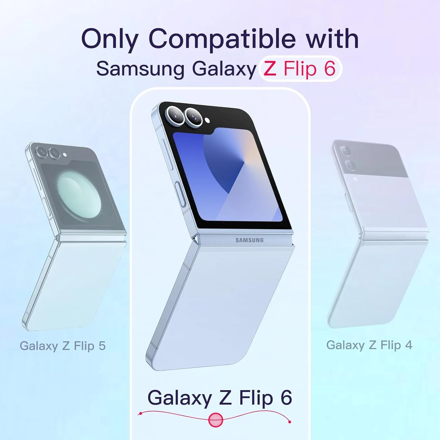 DL3 MOBILAK for Samsung Galaxy Z Flip 6 Clear Case,Compatible with MagSafe Transparent Shockproof Protection Yellowing Resistant Magnetic Phone Case for Galaxy Z Flip 6 5G (2024) - Clear