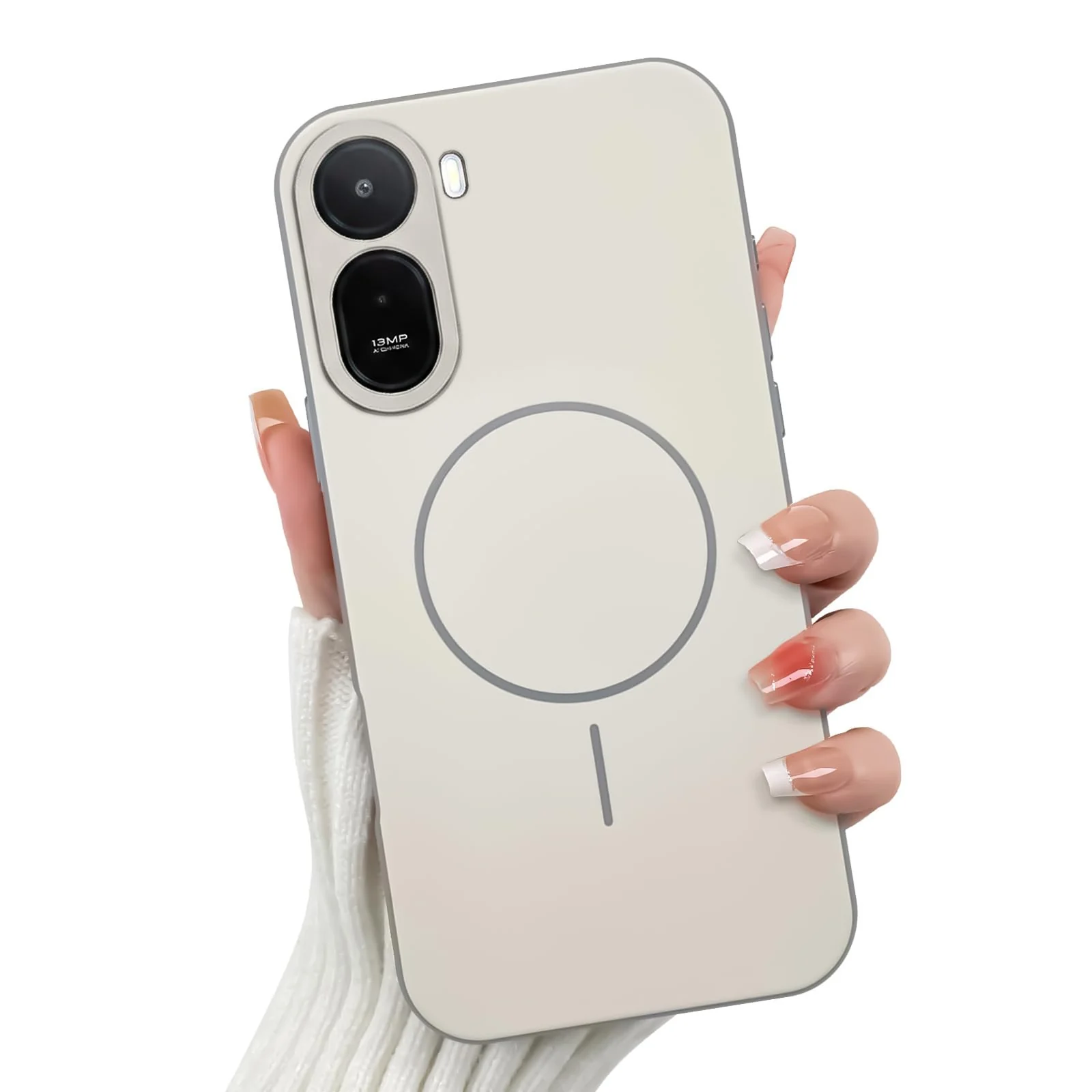 Mobigon Case For Redmi A7 Pro 4G / Poco C85X 5G Slim Design [Not Compatible with MagSafe] Soft Silicone Case Flexible TPU Anti-Scratch Protective Cover with Full Camera Protection