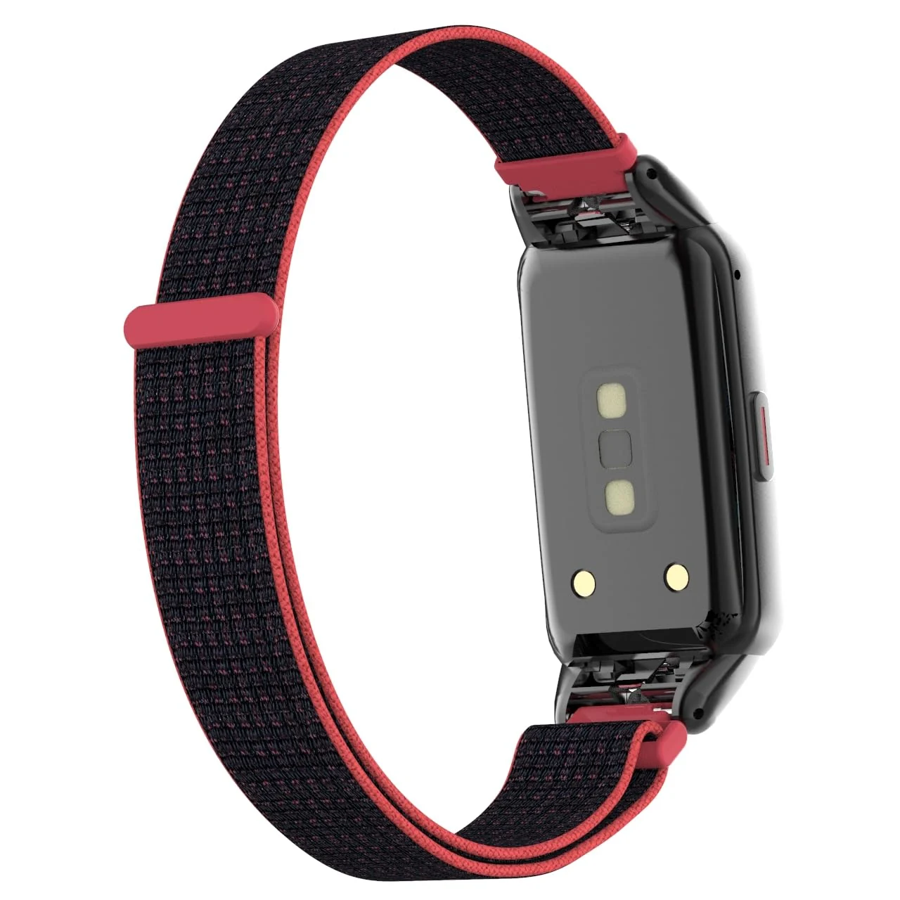 DL3 Mobilak Nylon Band for Honor Band 6/Huawei Band 6 Pro/Huawei Band 6, Nylon Watch Strap Sport Wristband Soft Replacement Watch Strap Adjusable Wrist for Women Men - Shiny pink
