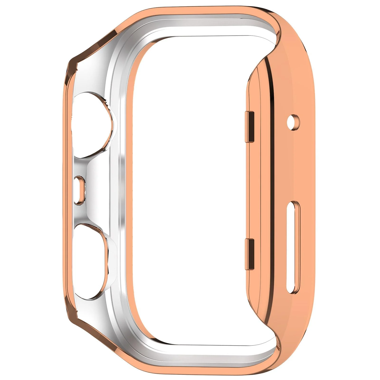 DL3 Mobilak Bling Case Without screen protector for Huawei Watch Fit 4, Hard PC Frame Case, Crystal Diamonds Bumper Cover for Women Girls, Slim Protective Cover for Huawei Watch Fit 4 - Rose Gold