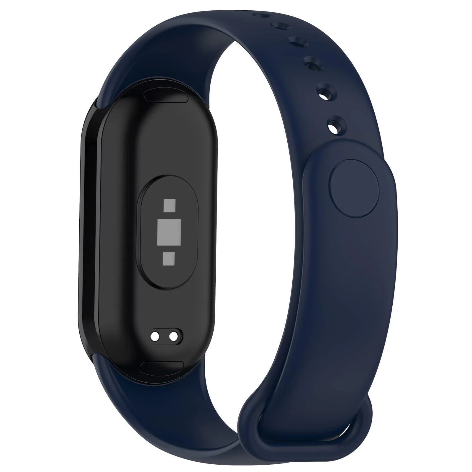 DL3 Mobilak Band Compatible with Xiaomi Mi Band 10/9/8 Replacement Strap, Silicone Skin-Friendly Wrist Strap Adjustable Sports Wristbands for Women Men Xiaomi Smart Band 8/9/10 - Navy Blue