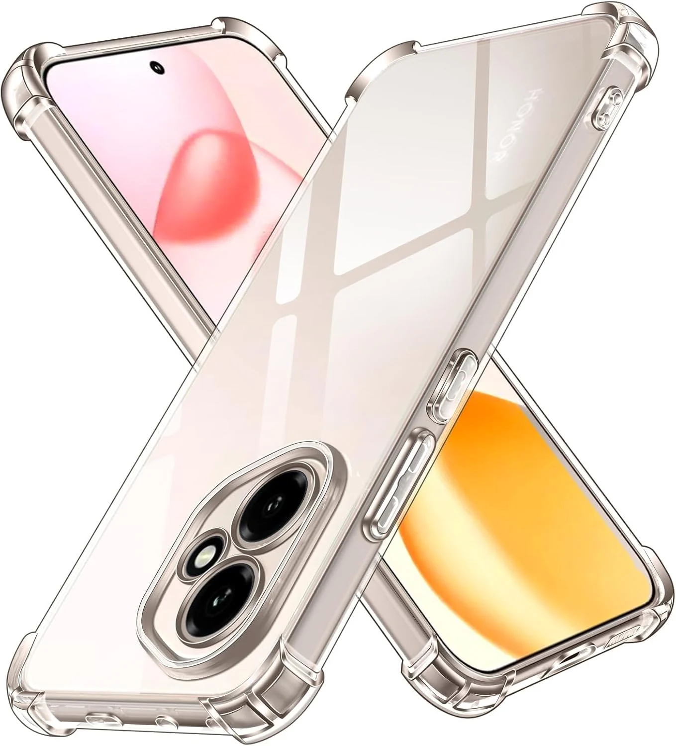DL3 Mobilak Clear TPU Protective Case for Honor 400 5G with Camera Protection and Shockproof Design - Clear