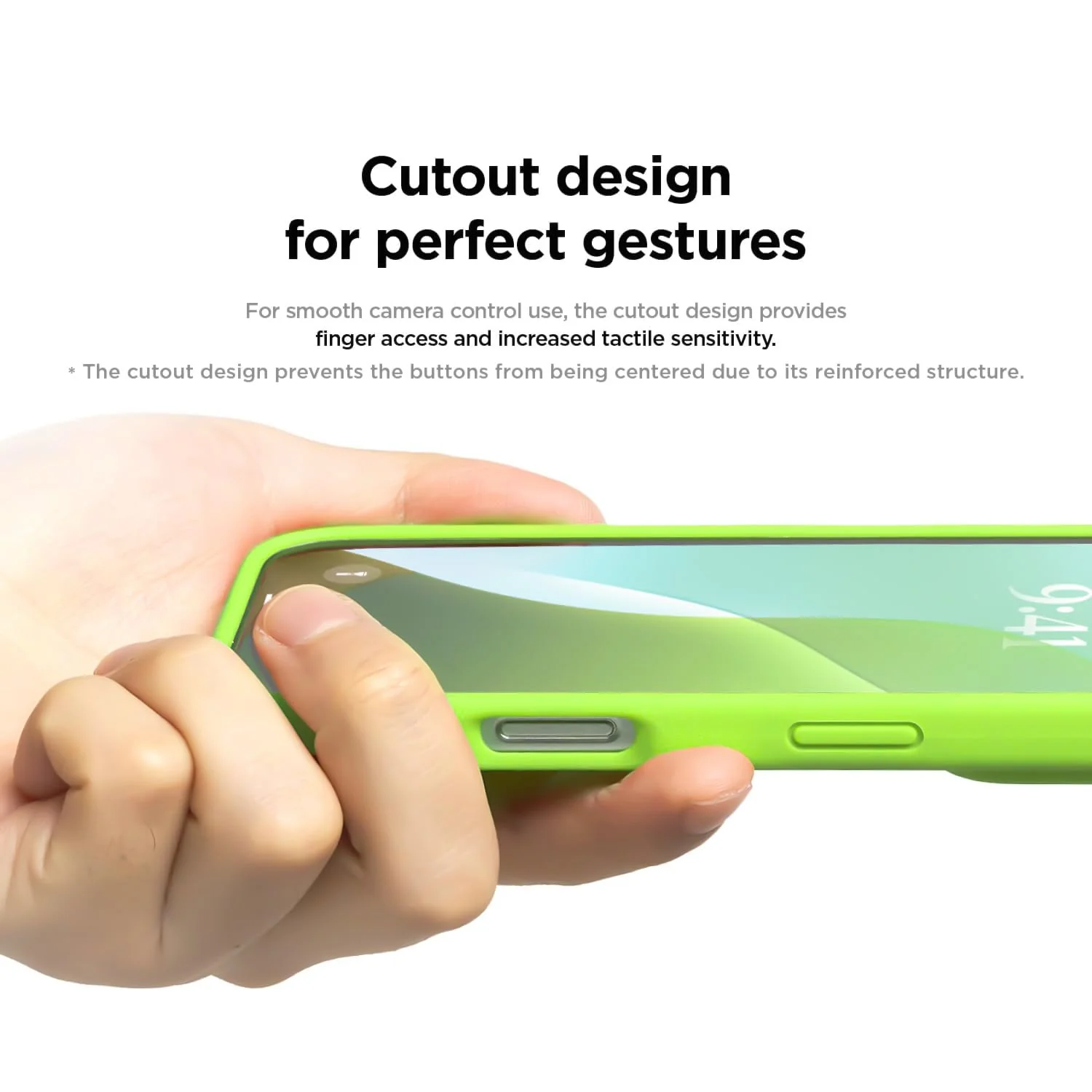 DL3 Mobilak Liquid Silicone Protective Case with Soft Microfiber Lining for iPhone 16 Pro - Fluorescent Green