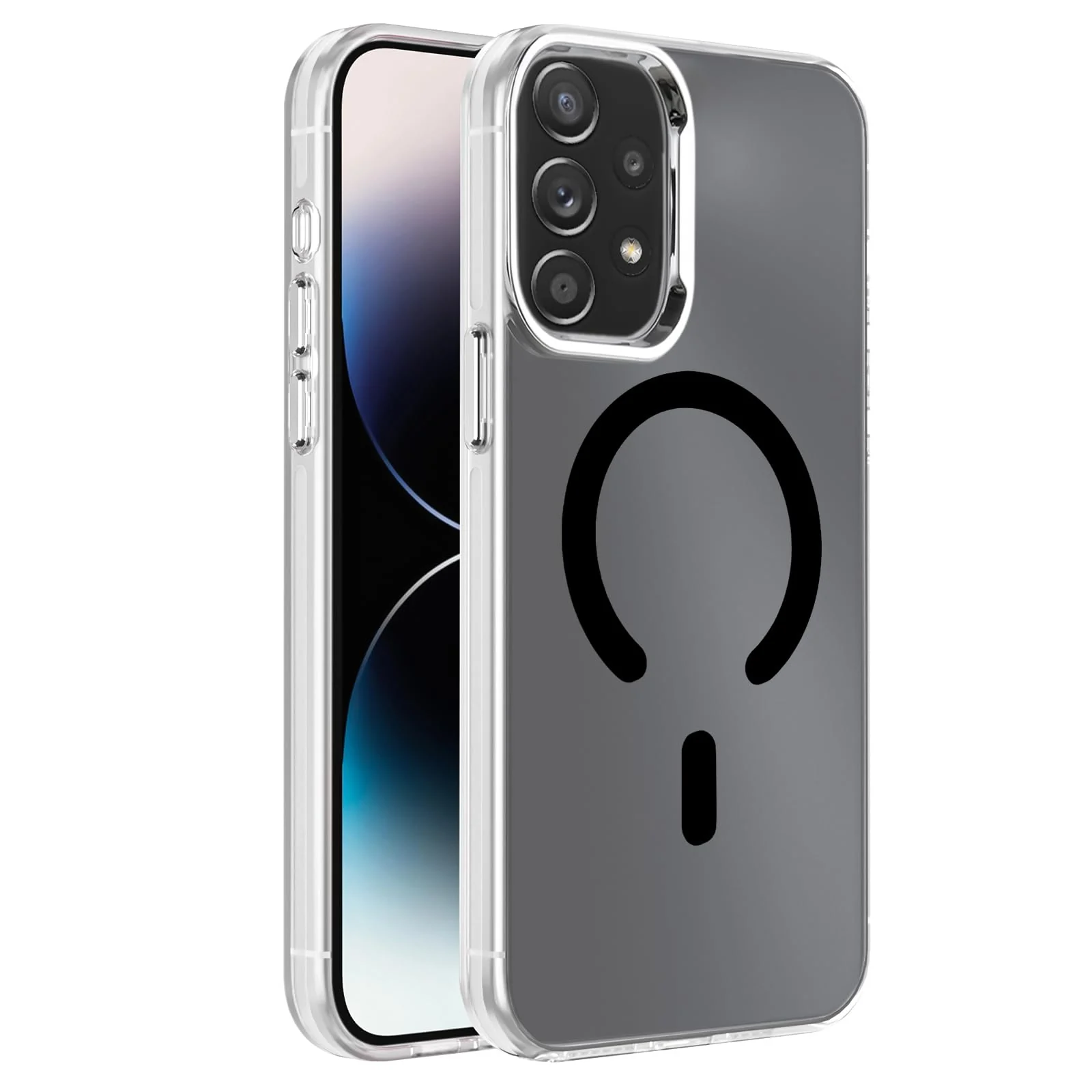 DL3 Mobilak Case for Samsung Galaxy A33 5G Crystal Clear [Not Compatible with MagSafe] Soft TPU Gel Case Flexible Silicone Anti-Scratch Transparent TPU Cover - Black