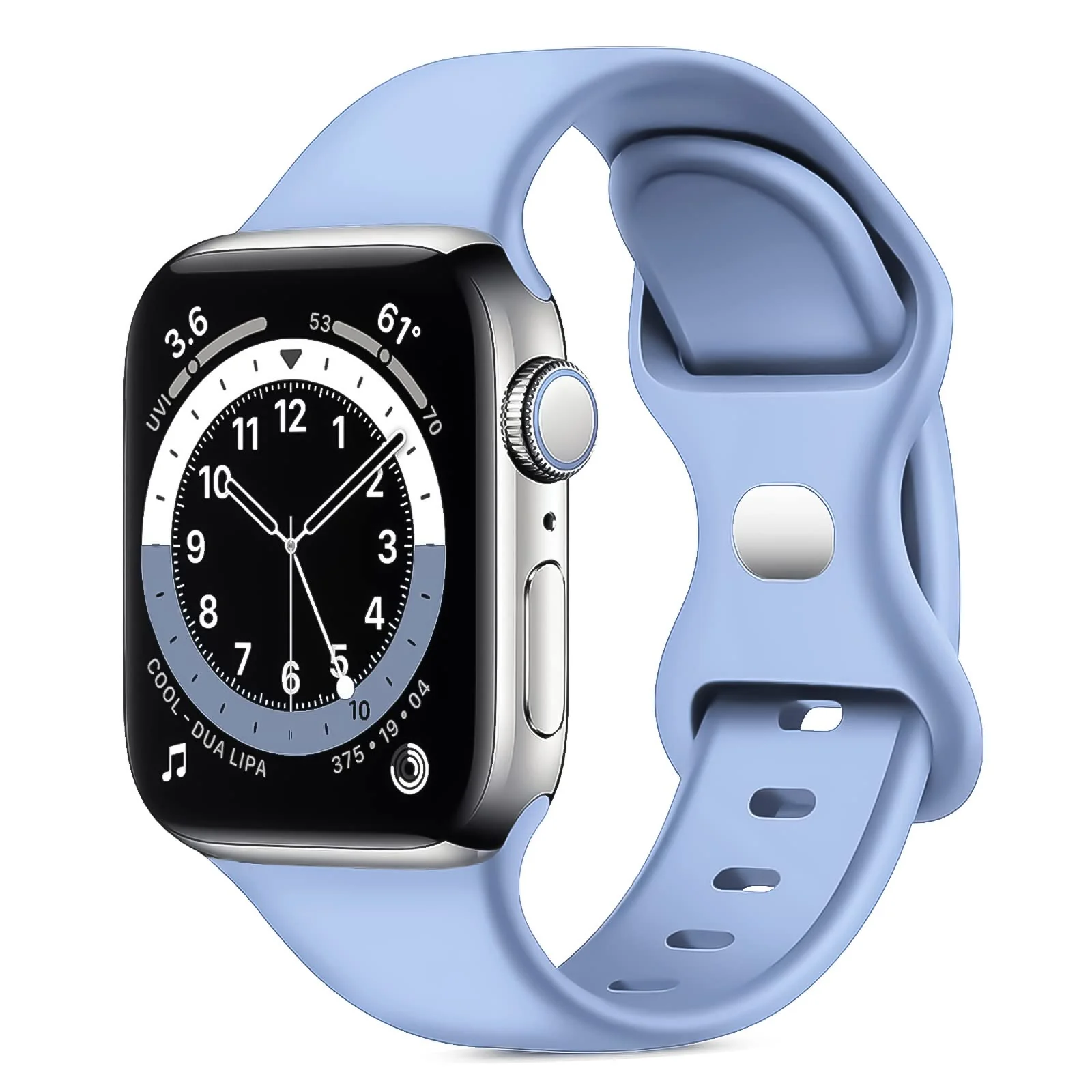 42MM/44MM/45MM/49MM — DL3 Mobilak Bands Compatible with Apple Watch Ultra 49mm 45mm 44mm 42mm 41mm 40mm 38mm, Replacement Soft Silicone Strap for iWatch Ultra 2 Series 9/8/7/6/5/4/3/2/1 (42MM/44MM/45MM/49MM)