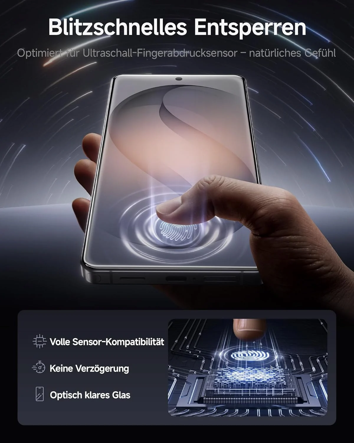 DL3 Mobilak Screen Protector for Samsung Galaxy S26 Ultra 5G, Tempered Glass Screen Saver Premium HD Protective, Scratch Resistant, NO-Bubble, 9H Hardness, Full Coverage Film - Clear