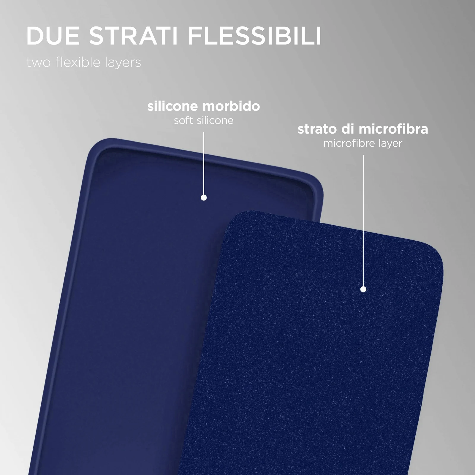 DL3 Mobilak Silicone Protective Case for Samsung Galaxy M31, Shock-absorbing protection, Scratch-resistant surface, Soft microfiber lining - Blue 2
