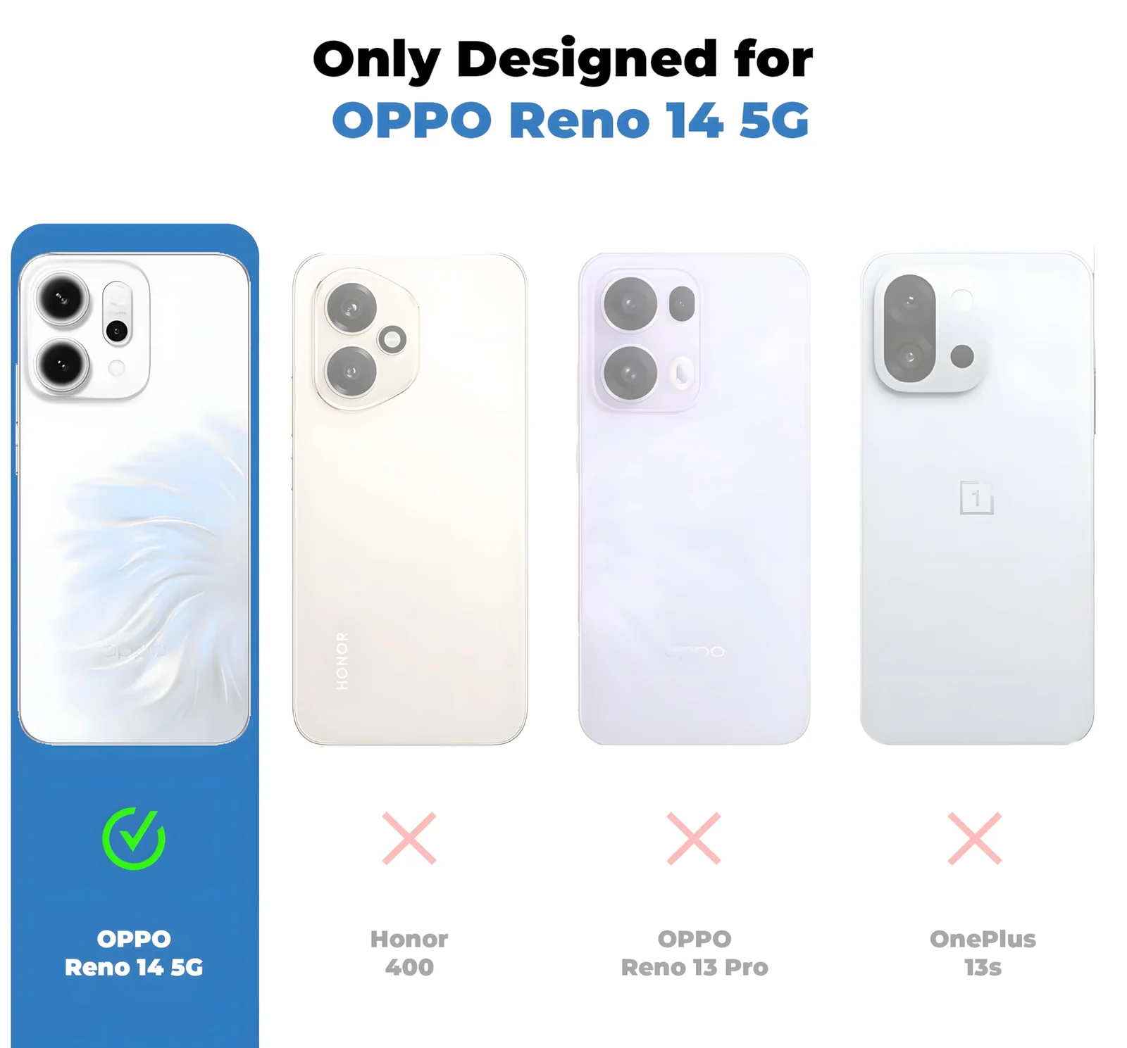DL3 Mobilak Clear TPU Case for OPPO Reno 14 5G (OPPO Reno14), Camera protection, Shock-absorbing protection, Scratch-resistant surface - Black