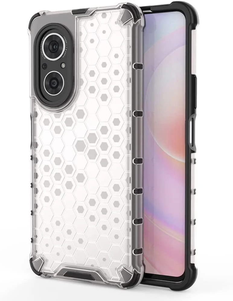 DL3 Mobilak Honeycomb Protective Case for Huawei Nova 9 SE / Honor 50 SE, Shock-absorbing protection, Transparent design, Slim, lightweight profile - Clear