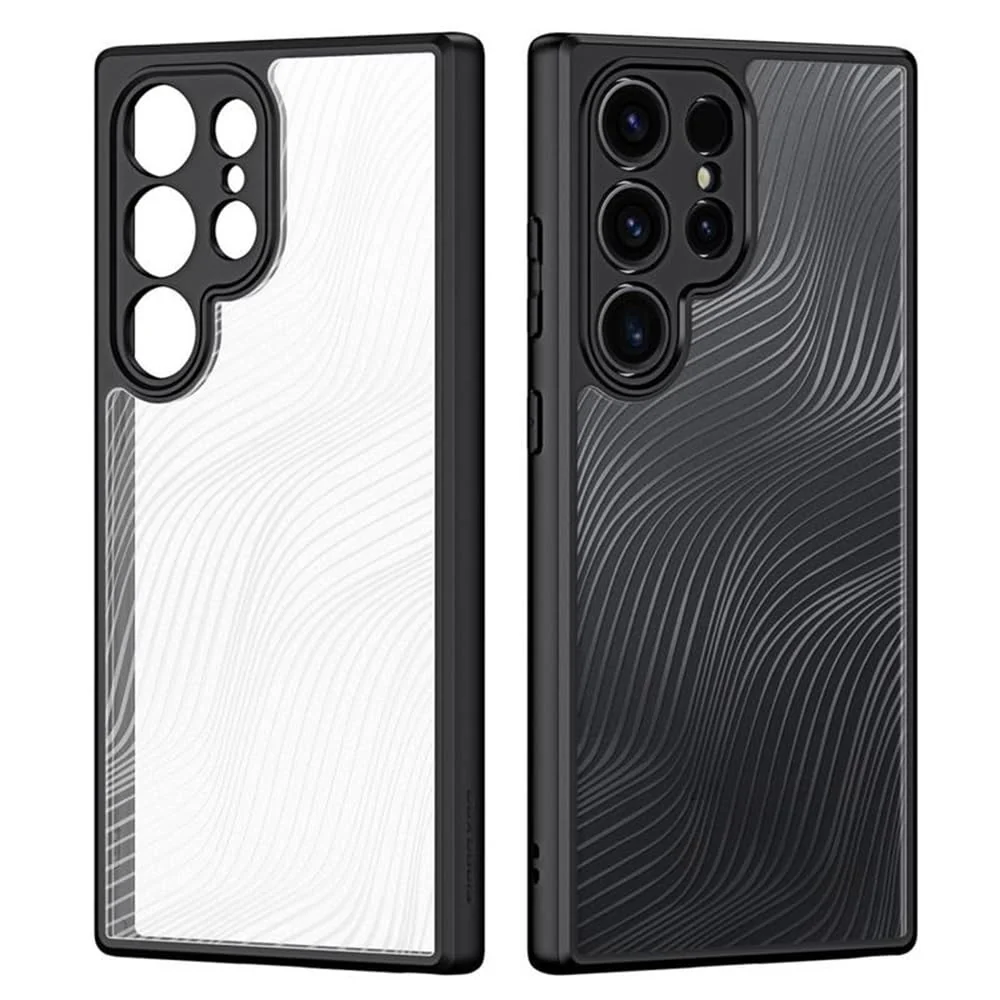 DL3 Mobilak Compatible with Samsung Galaxy S24 Ultra Case Waterproof, Full-Body Heavy Duty Shockproof Phone Case, Translucent Matte Cover, Built-in Camera Lens Protective - Black