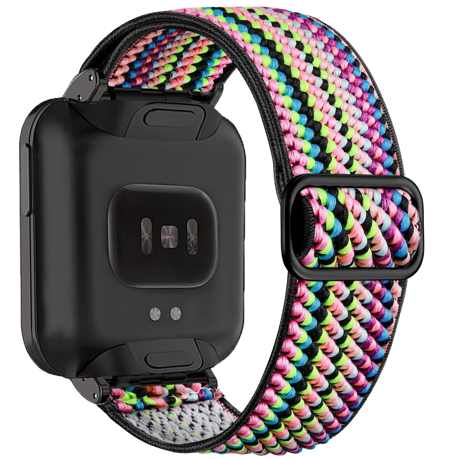 DL3 Mobilak Strap Compatible with Xiaomi Redmi Watch 2 Lite/Poco Watch/Redmi Watch 2 / Horloge 2 Bracelets, Nylon Replacement Strap Sport PU Protective Case + Watch Strap - Black