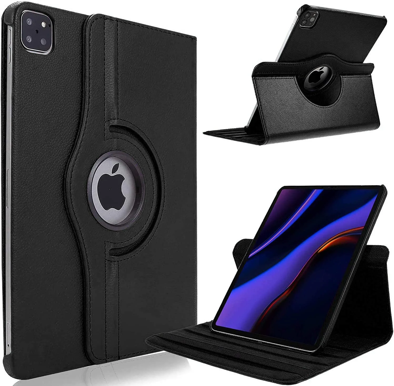 DL3 Mobilak Protective Cover for iPad Pro 13 inch Case M5/M4 (2025/2024), 360° Rotatable Smart Stand, Leather Folio Flip Cover with Multi-Angle Viewing, Auto Wake Sleep
