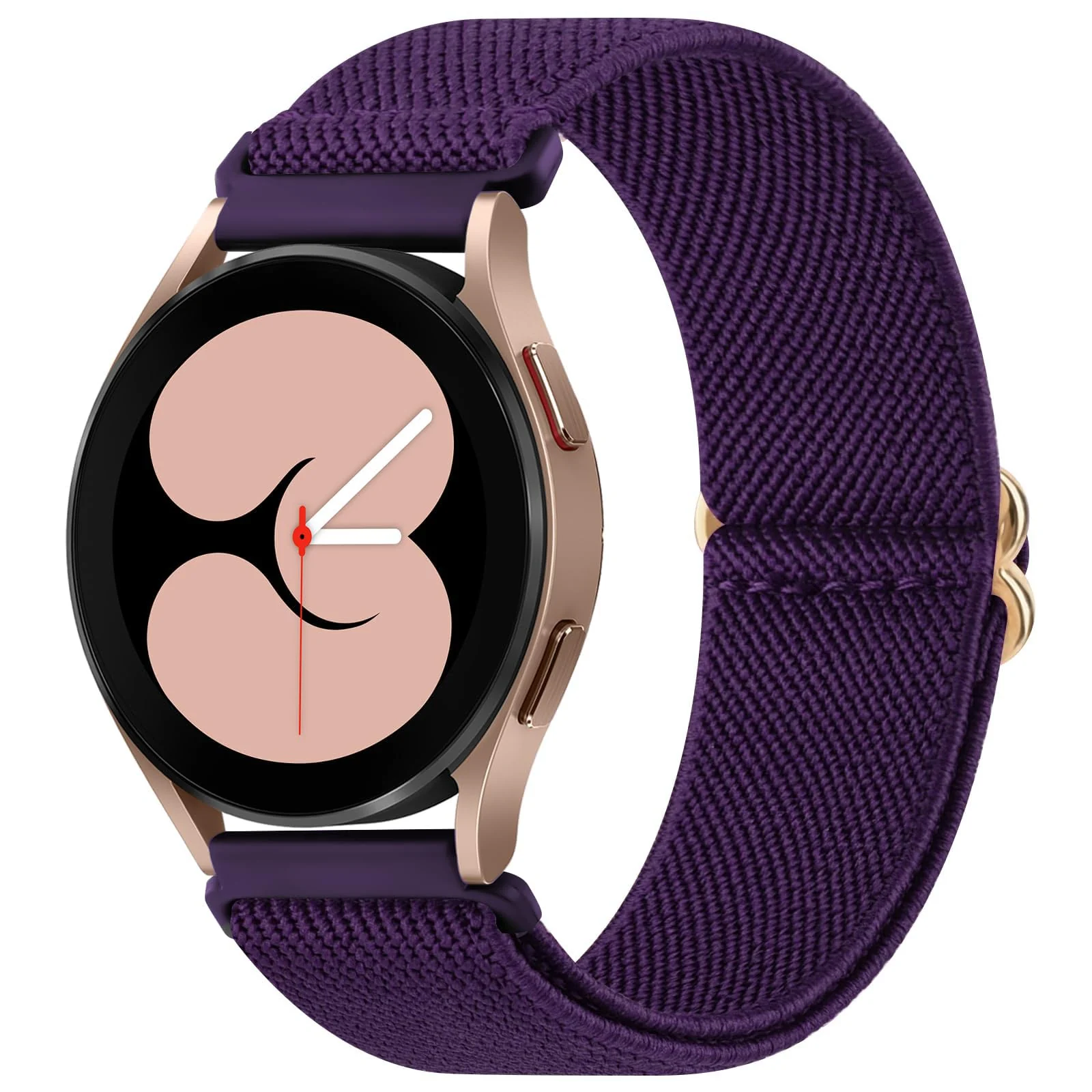 DL3 Mobilak Strap Nylon Loop 22MM Band For Xiaomi Redmi Watch 5 Active/5 Lite/Samsung Galaxy Watch 3 45mm/Watch 46mm/Gear S3/For Huawei watch GT5 GT4 GT3 GT2 GT 46MM/GT2E/GT2 Pro/GT 3 Pro/GT5 Pro - Deep Purple