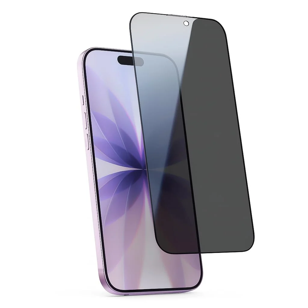 DL3 Mobilak Screen Protector for iPhone 17 6.3-Inch, 9H Hardness Tempered Glass Film [Anti-Scratch] [No Bubbles] Anti-Spy Full Coverage Screen Protector for iPhone 17 - Privacy