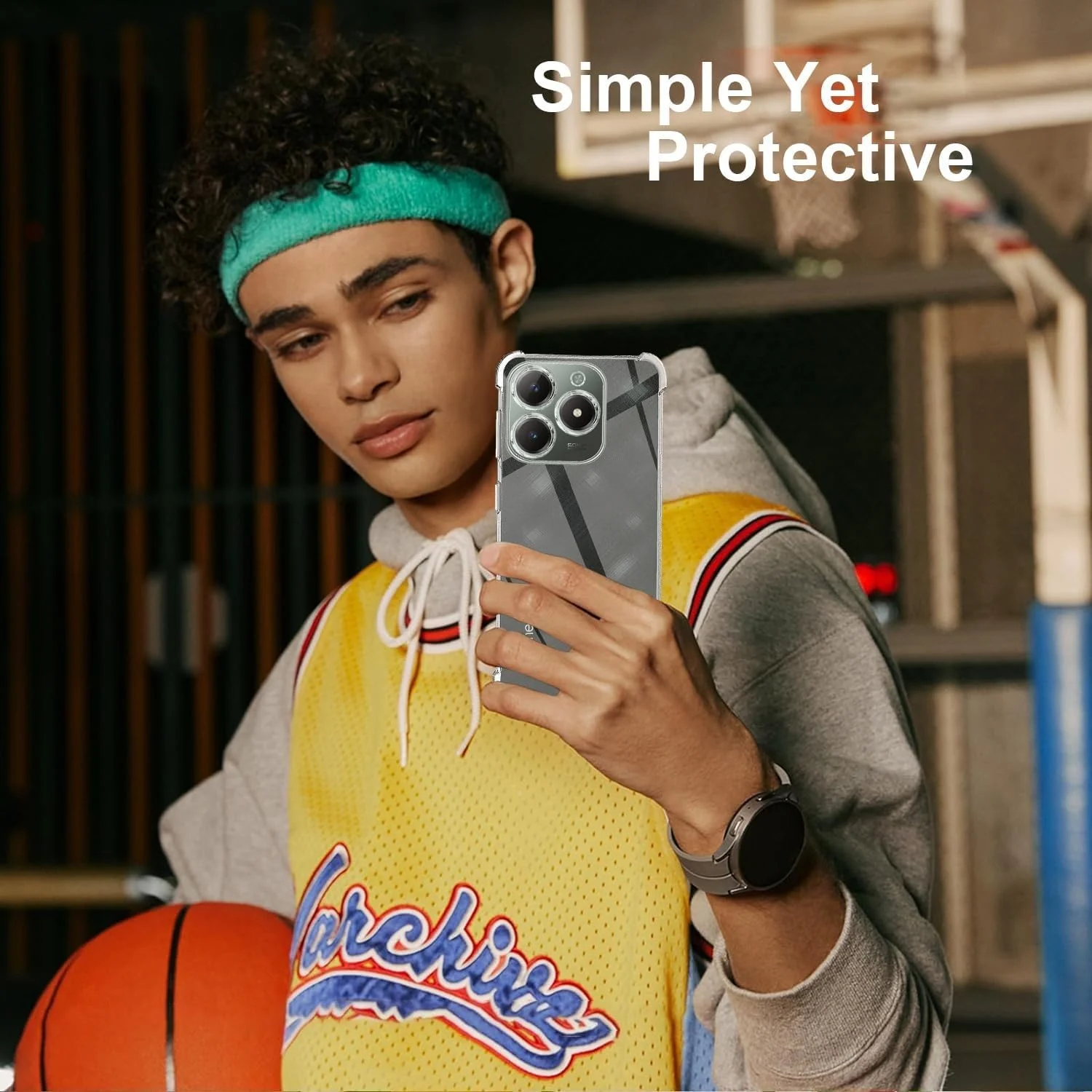 DL3 Mobilak Clear TPU Case for realme C63 / realme C61, Camera protection, Shock-absorbing protection, Scratch-resistant surface - Clear