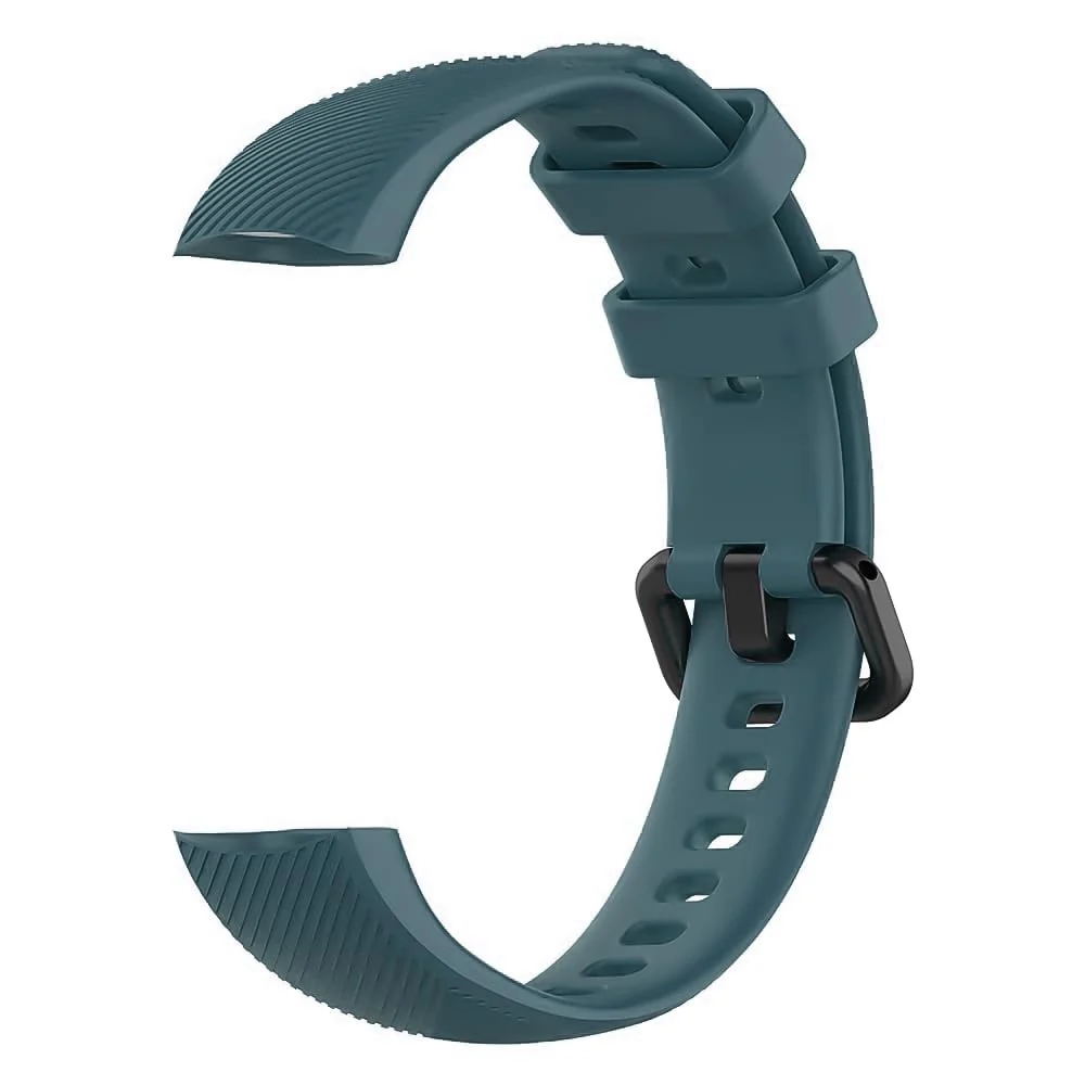 DL3 Mobilak Compatible for Honor Band 5/Honor Band 4 Strap, Soft Silicone Sport Wristband Adjustable Accessory Bracelet Replacement Band for Honor Band 5/Band 4 - Dark Green