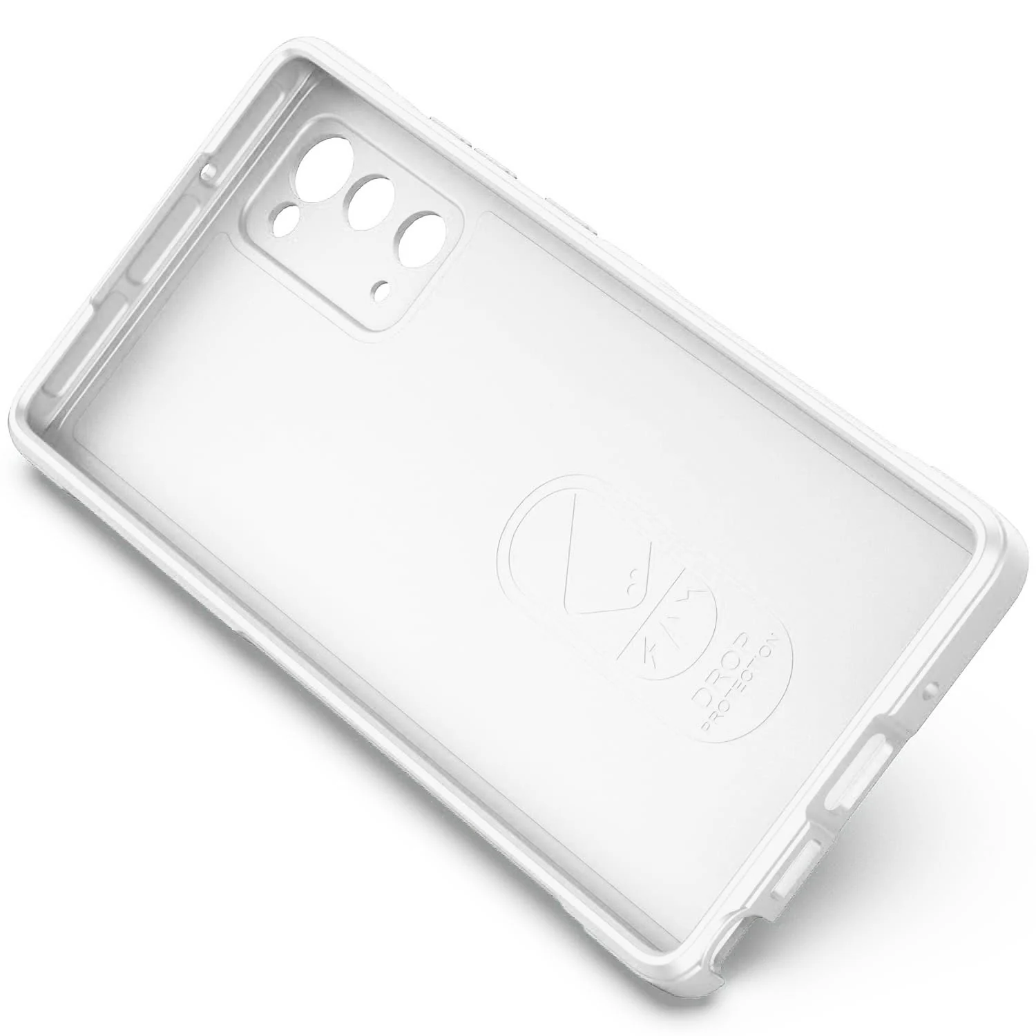 DL3 Mobilak Soft Silicone Protective Case for Samsung Galaxy Note 20 5G with Camera Protection and Shockproof Design - White