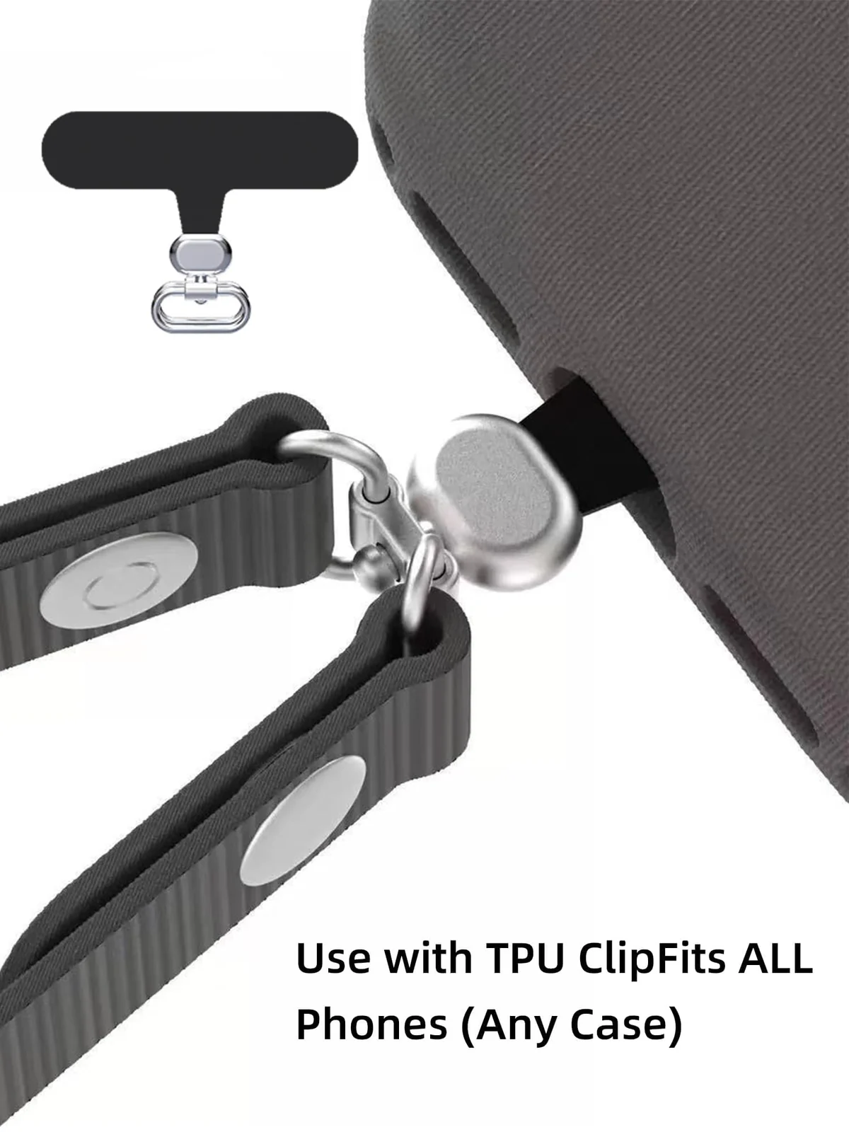 DL3 Mobilak Magnetic Crossbody Strap for iPhone 17 / Pro / Max / Air and Most Smart phones & Phone Cases with Dual Lanyard Holes, Adjustable Neck Lanyard for Women & Men - Purple