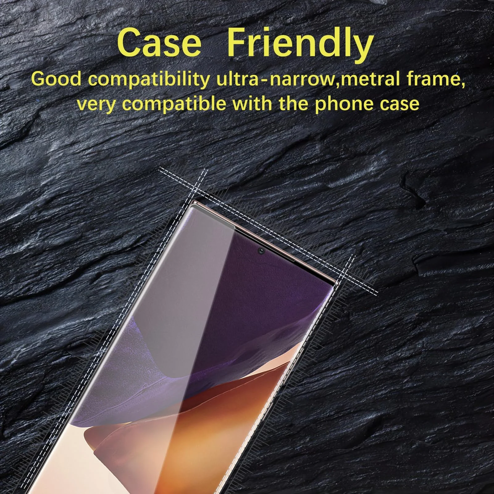 DL3 Mobilak Screen Protector for Samsung Galxay Note 20 Ultra, Tempered Glass Screen Saver Premium HD Protective, Scratch Resistant, NO-Bubble, 9H Hardness, Full Coverage Film - Clear