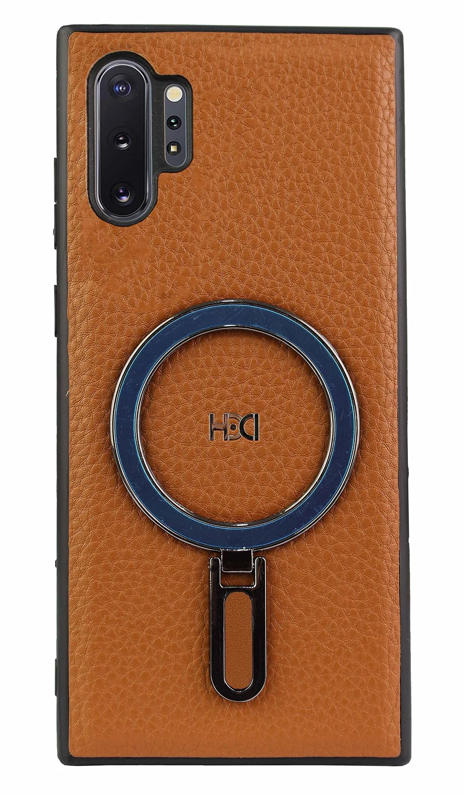 DL3 Mobilak Leather Protective Case for Samsung Galaxy Note10 Plus [Compatible with, Compatible with MagSafe accessories, Shock-absorbing protection, Slim, lightweight profile - Havana