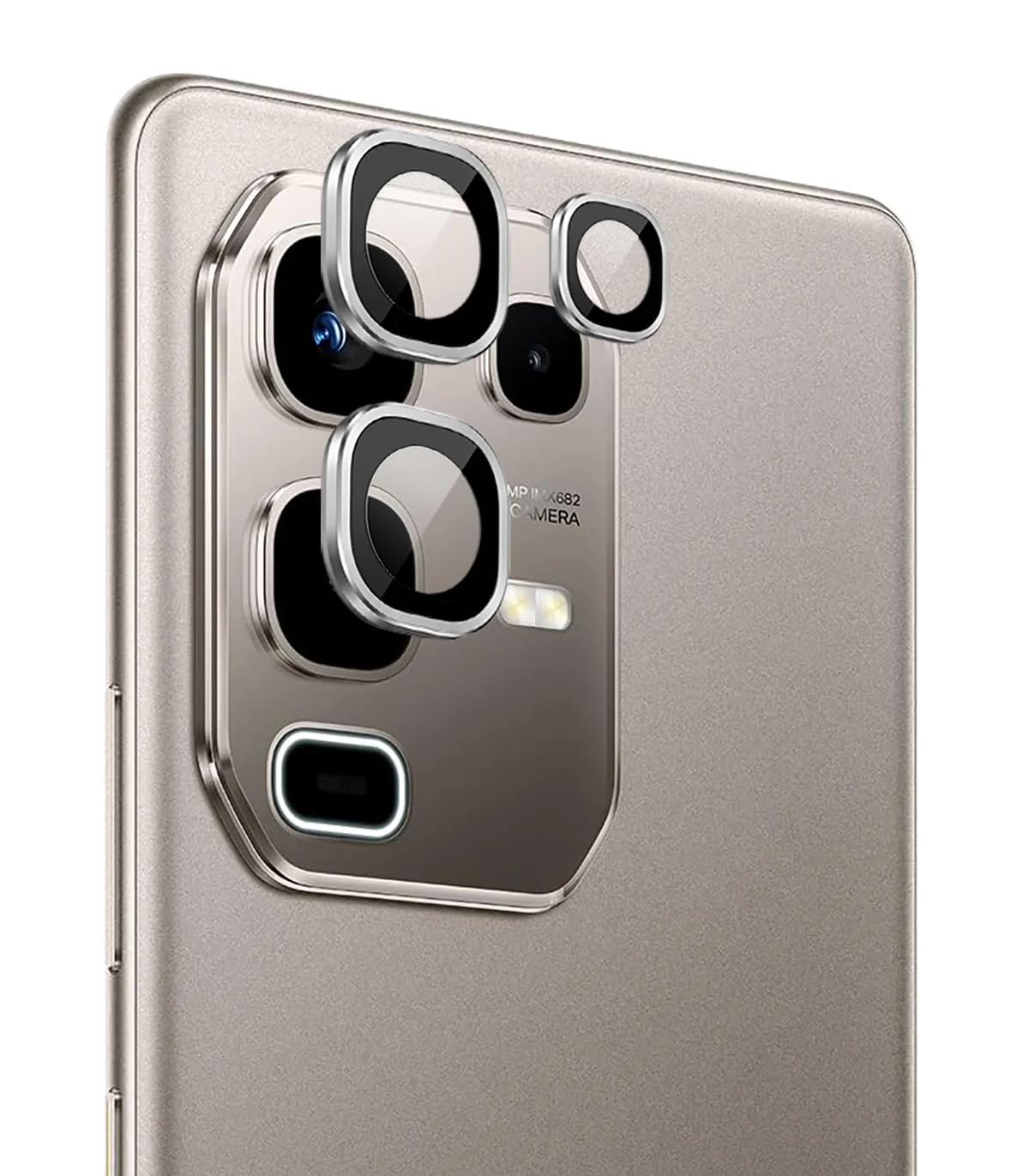 DL3 Mobilak Camera Lens Protector for Infinix Note 50S Accessories, 9H Tempered Glass Metal Individual Ring Camera Cover Screen Protector, Case Friendly, Anti Scratch