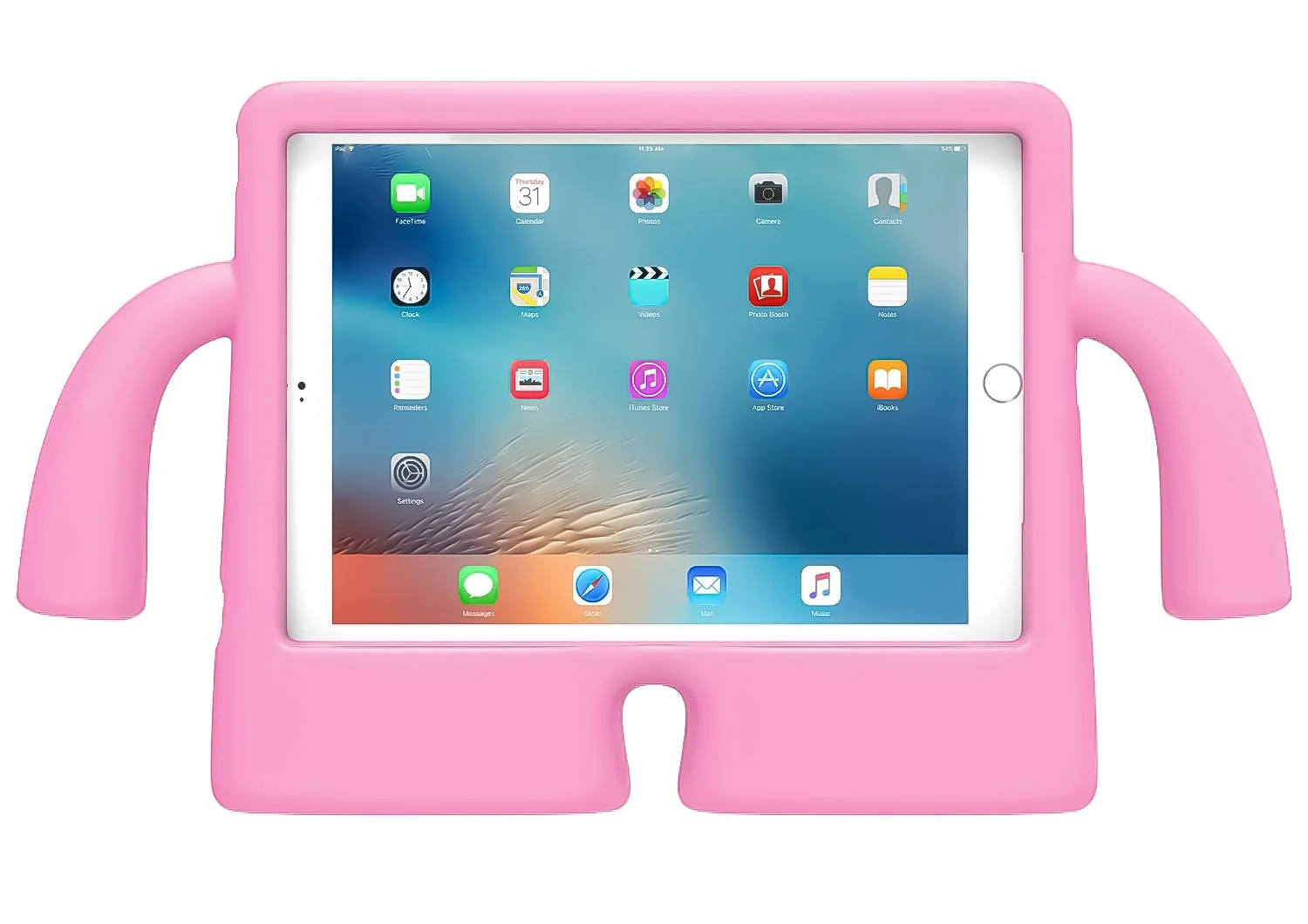 DL3 Mobilak Kids Case For iPad 6th/5th Generation (9.7 Inch, 2018/2017 Model), iPad Air 2 & 1st Case, iPad Pro 9.7 Case 2016 Case Shockproof Heavy Duty Cute Cover for Boys Girls - Pink