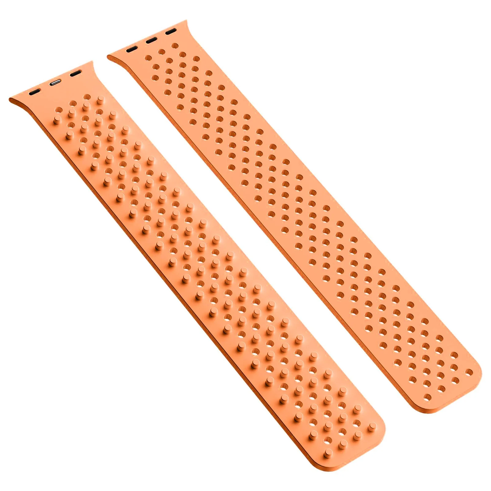 DL3 Mobilak Soft Silicone Band For Apple Watch Ultra Bands 49mm 45mm 44mm 42mm, Sport Replacement Wristband No Clasps for iWatch Series 8 ultra 7 6 5 4 SE 3 2 Women Men, Waterproof Strap - Orange