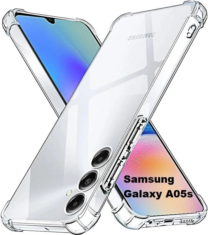 DL3 Mobilak Clear TPU Protective Case for Samsung Galaxy A05S with Camera Protection and Shockproof Design - Clear