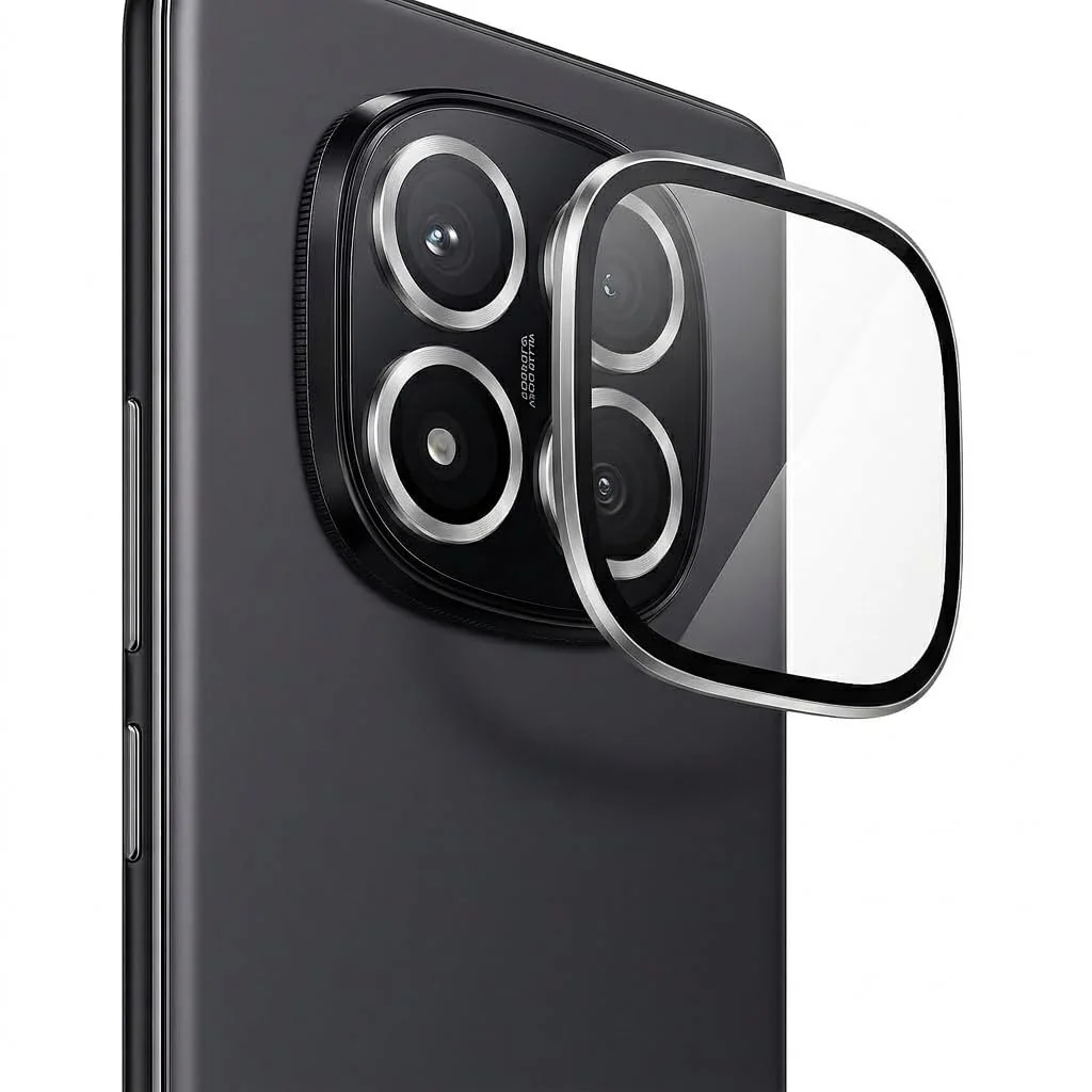 DL3 Mobilak Camera Lens Protector for Xiaomi Redmi Note 14 Pro+ Plus 5G Accessories, 9H Tempered Glass Metal Individual Ring Camera Cover Screen Protector, Case Friendly, Anti Scratch