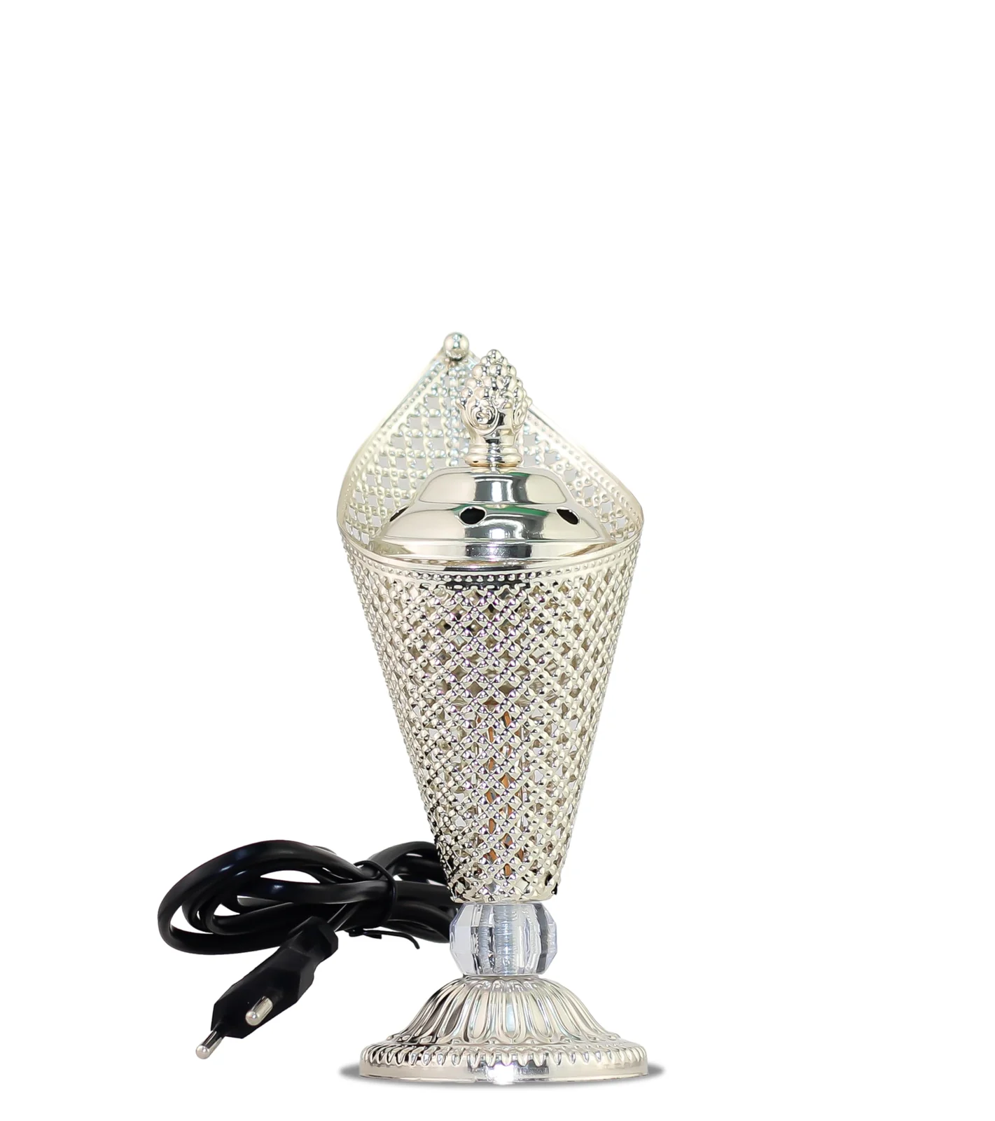 Mobigon Arabian Electric Incense Burners metal Vintage Arabic Burner, Middle Eastern Incense Holder- Electric Incense Burner Bakhoor Suitable For Arabian Oud, Home, Hotel Decor - Style 8