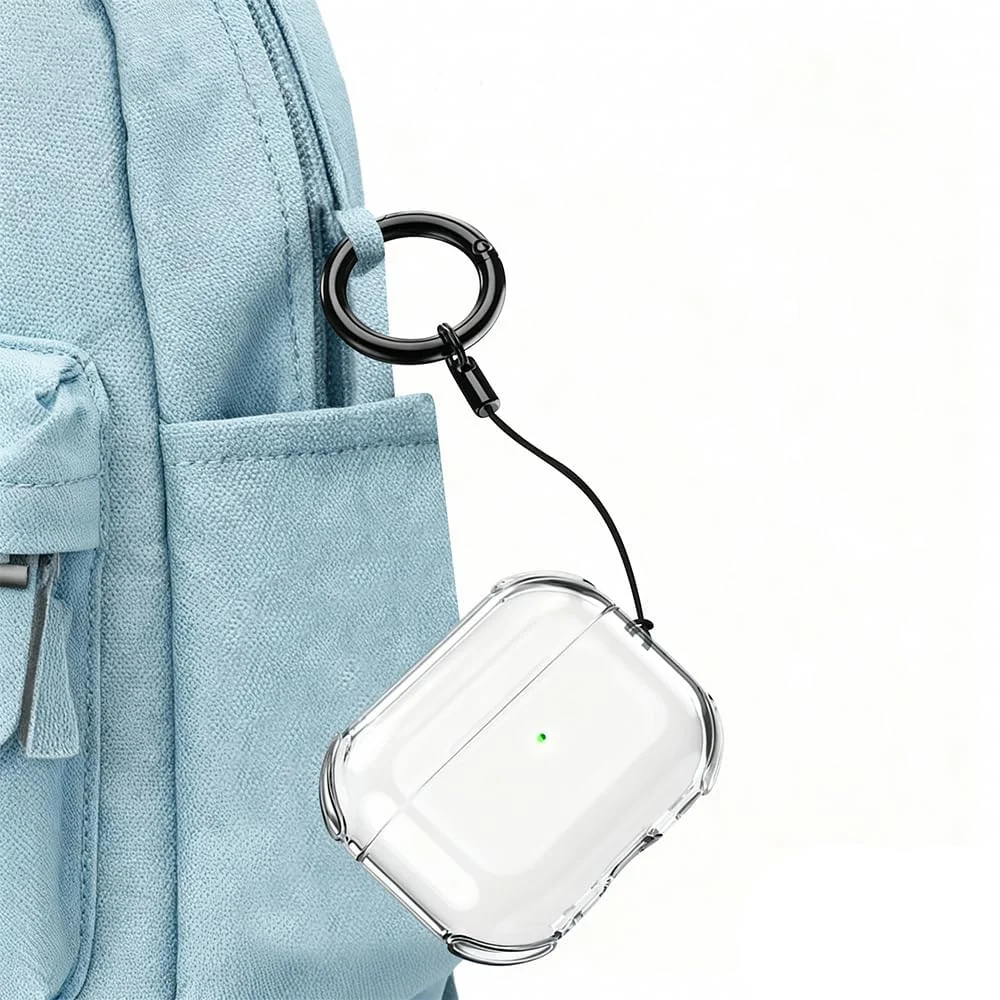 DL3 Mobilak AirPods Pro 3 (2025) Case, TPU Material, Case Cover for Apple AirPod Pro 3nd Generation, Full-Body Protection, Lightweight, Anti-Scratch, Shockproof, Dustproof, Anti-Lost - Clear