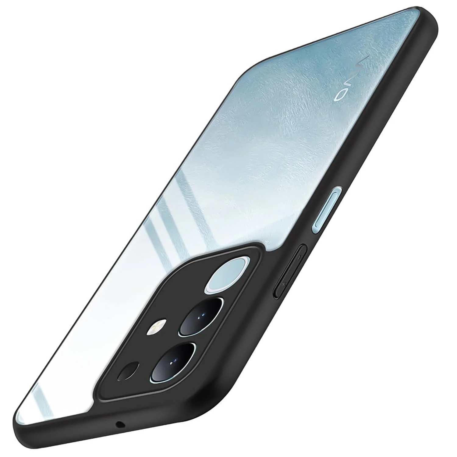 DL3 Mobilak Compatible with Vivo Y29 4G Case Transparent, Military-Grade Shockproof Anti-Yellowing, Slim Protective Phone Case Full Bumper Cover With Camera Protective - Black
