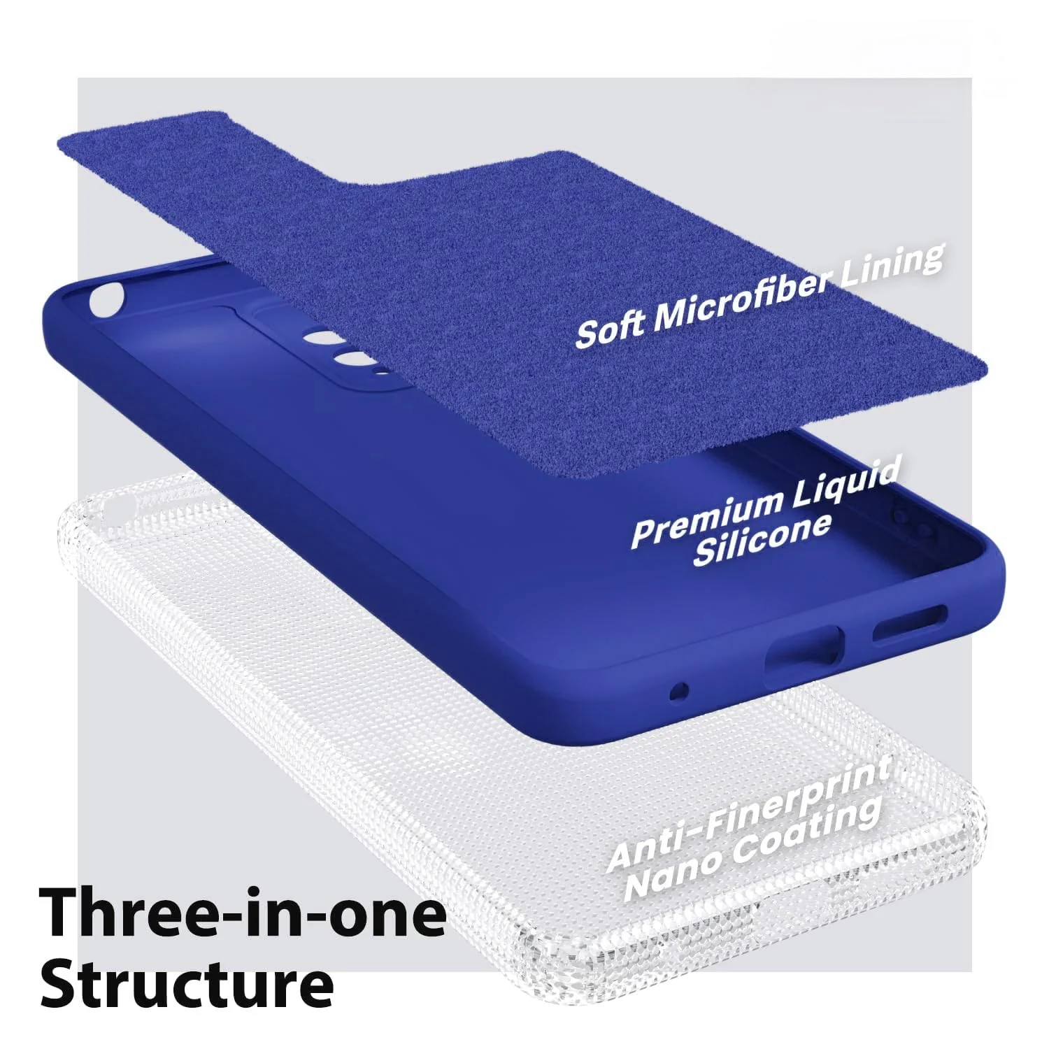 DL3 Mobilak Liquid Silicone Protective Case with Soft Microfiber Lining with Full Camera Protection for OPPO Reno 8 4G / Reno 7 4G / F21 Pro 4G / F21S Pro 4G - Pepsi
