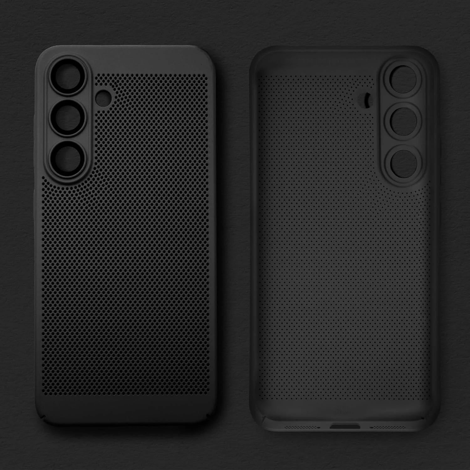 DL3 Mobilak PC Protective Case for Samsung Galaxy A35 5G, Supports wireless charging, Camera protection, Shock-absorbing protection - Black