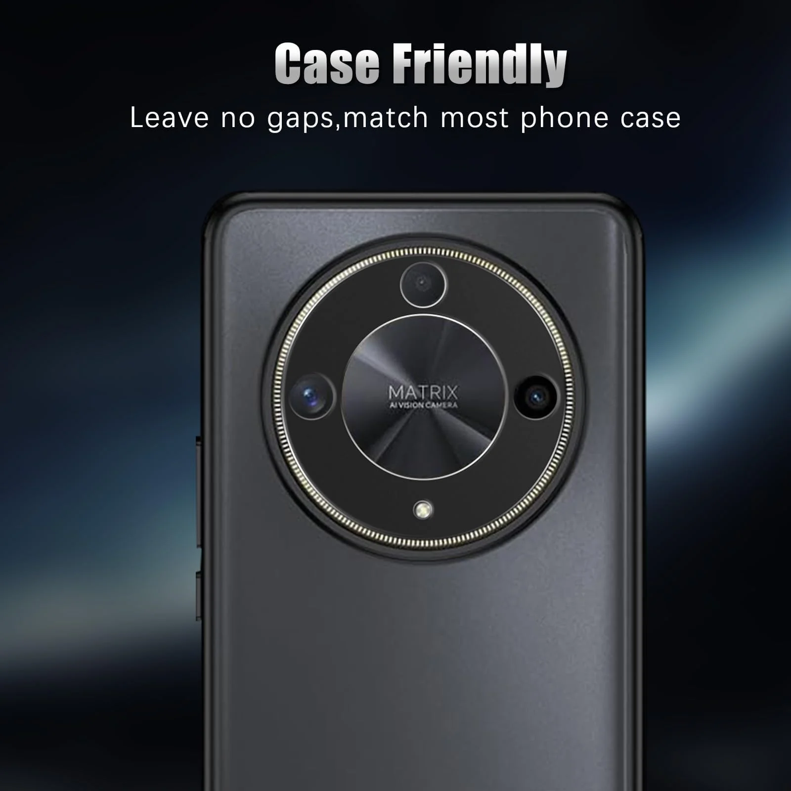 DL3 Mobilak Honor X9b | Honor Magic 6 Lite | X50 Camera Lens Protector Tempered Glass Screen Protector HD [Full Coverage][Anti-Scratch] Drop Protection Ultra Clear/Thin Lens Protector Case - Black