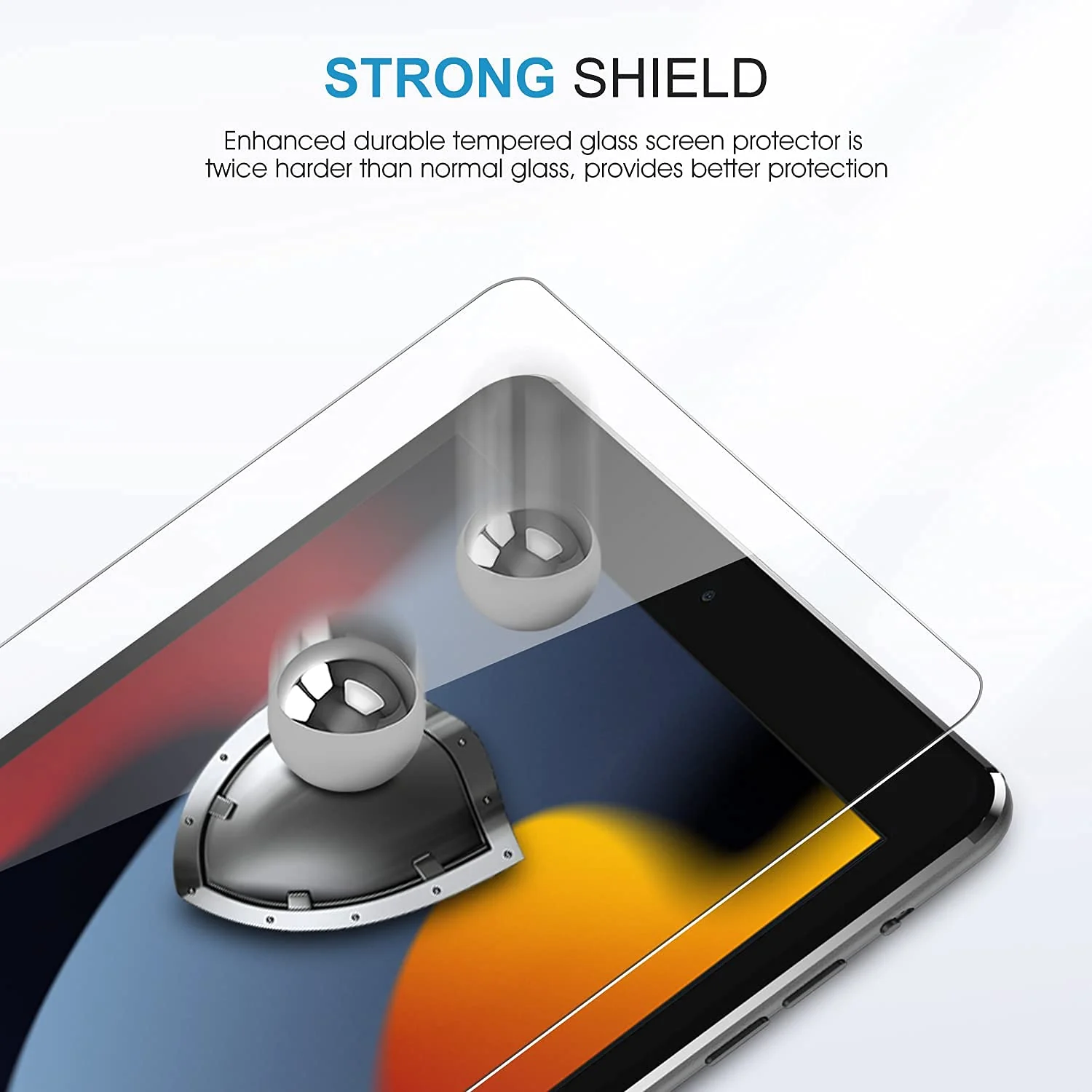 DL3 Mobilak Screen Protector For iPad 10.2-Inch (9th/8th/7th Generation, 2021/2020/2019) Tempered Glass Film [HD Crystal ] [Easy Installation] [Scratch Resistant] [9H Hardness] - Clear