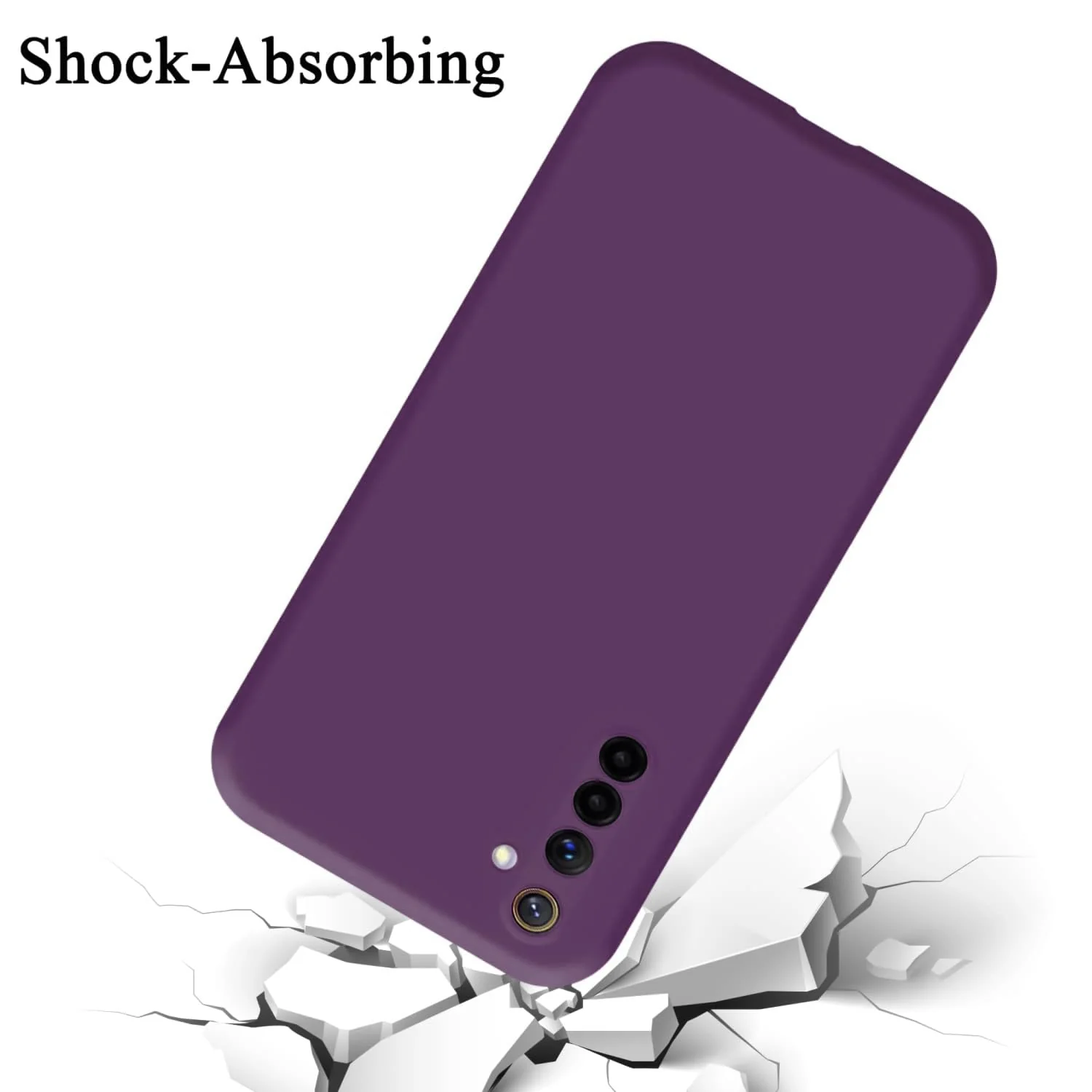 DL3 Mobilak Soft Silicone Gel Bumper Case for realme 6 - Violet