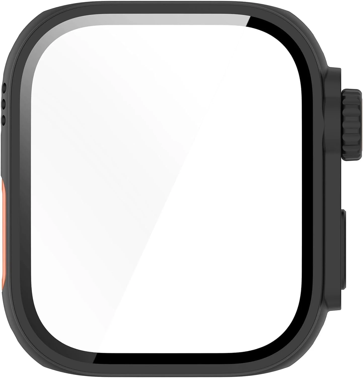 DL3 Mobilak for Huawei Watch Fit 4 2025 Case Screen Protector, [Looks Like iWatch Ultra Case] Built-in Tempered Glass Screen Unique Design Case Cover for Huawei Watch Fit4 - Black