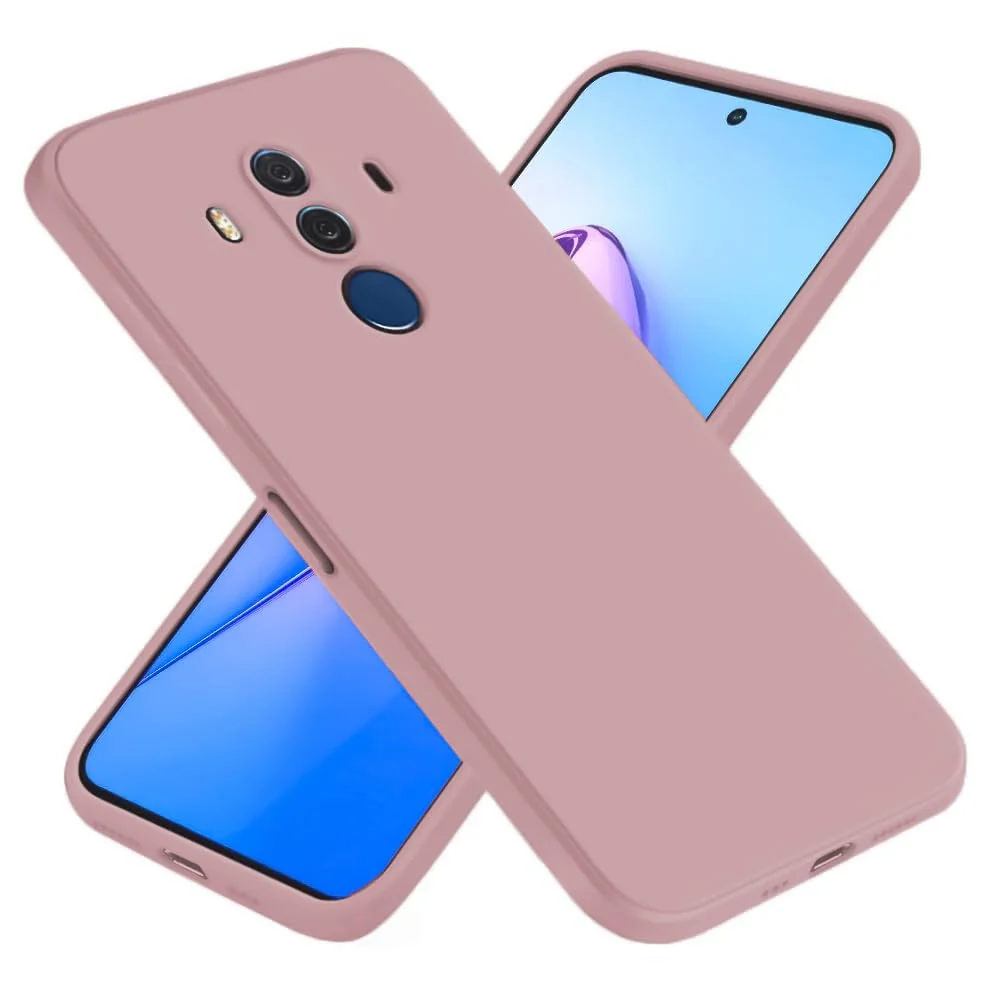Dl3 Mobilak Huawei Mate 10 Pro Case,Soft Flexible Silicone Gel Rubber Bumper Cover,Full Body Shockproof Protective Phone Case (Cashmere)