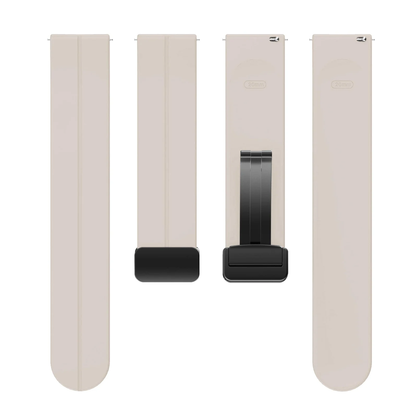DL3 Mobilak 22MM Silicone Band Magnetic Clasp Strap For Xiaomi Redmi Watch 5 Active/5 Lite/Compatible with Samsung Galaxy Watch 46mm/Watch 3 45mm/Gear S3/Huawei watch (GT6 GT5 GT4 GT3 GT2 - Starlight