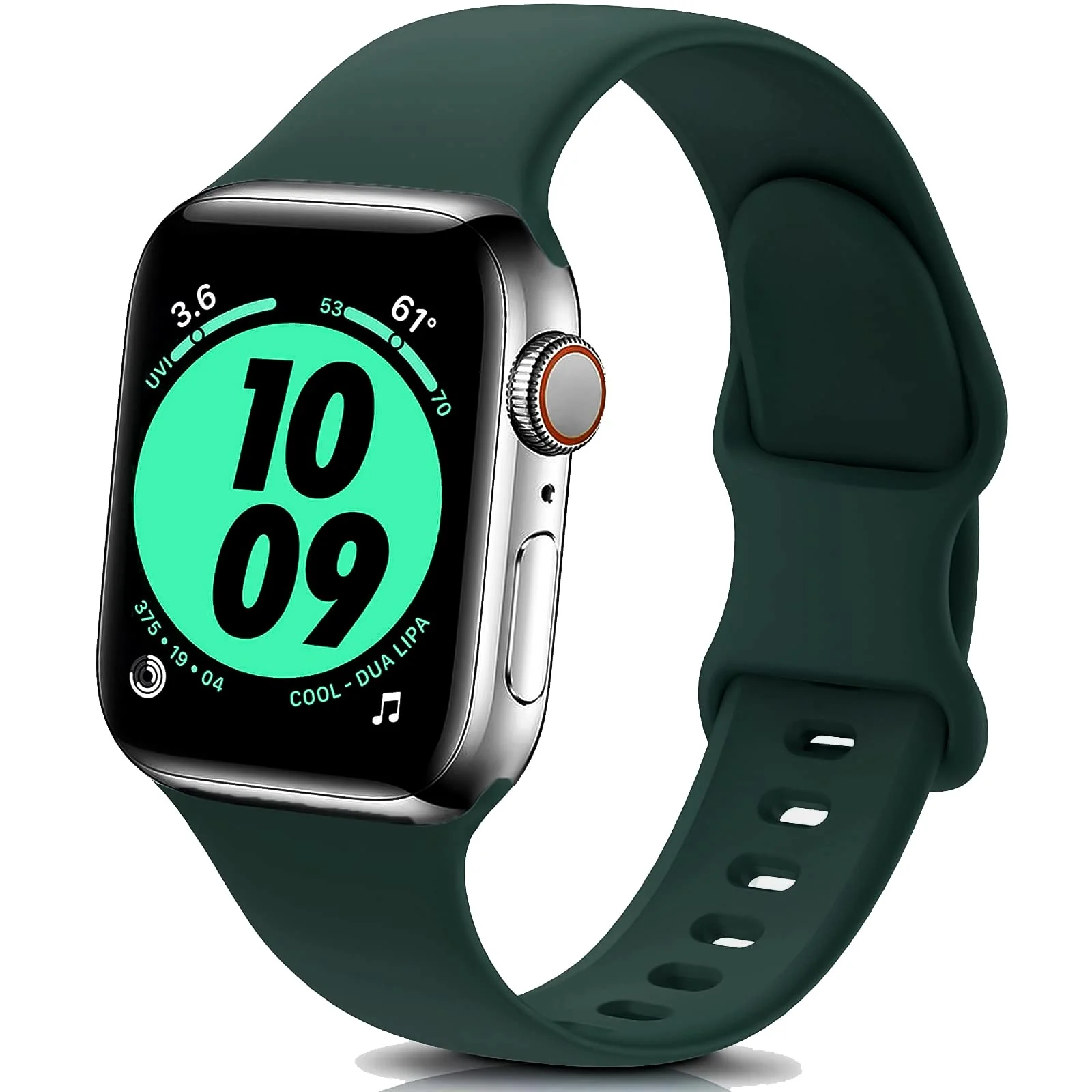 42MM/44MM/45MM/49MM — DL3 Mobilak Bands Compatible with Apple Watch Ultra 49mm 45mm 44mm 42mm 41mm 40mm 38mm, Replacement Soft Silicone Strap for iWatch Ultra 2 Series 9/8/7/6/5/4/3/2/1 SE (42MM/44MM/45MM/49MM)