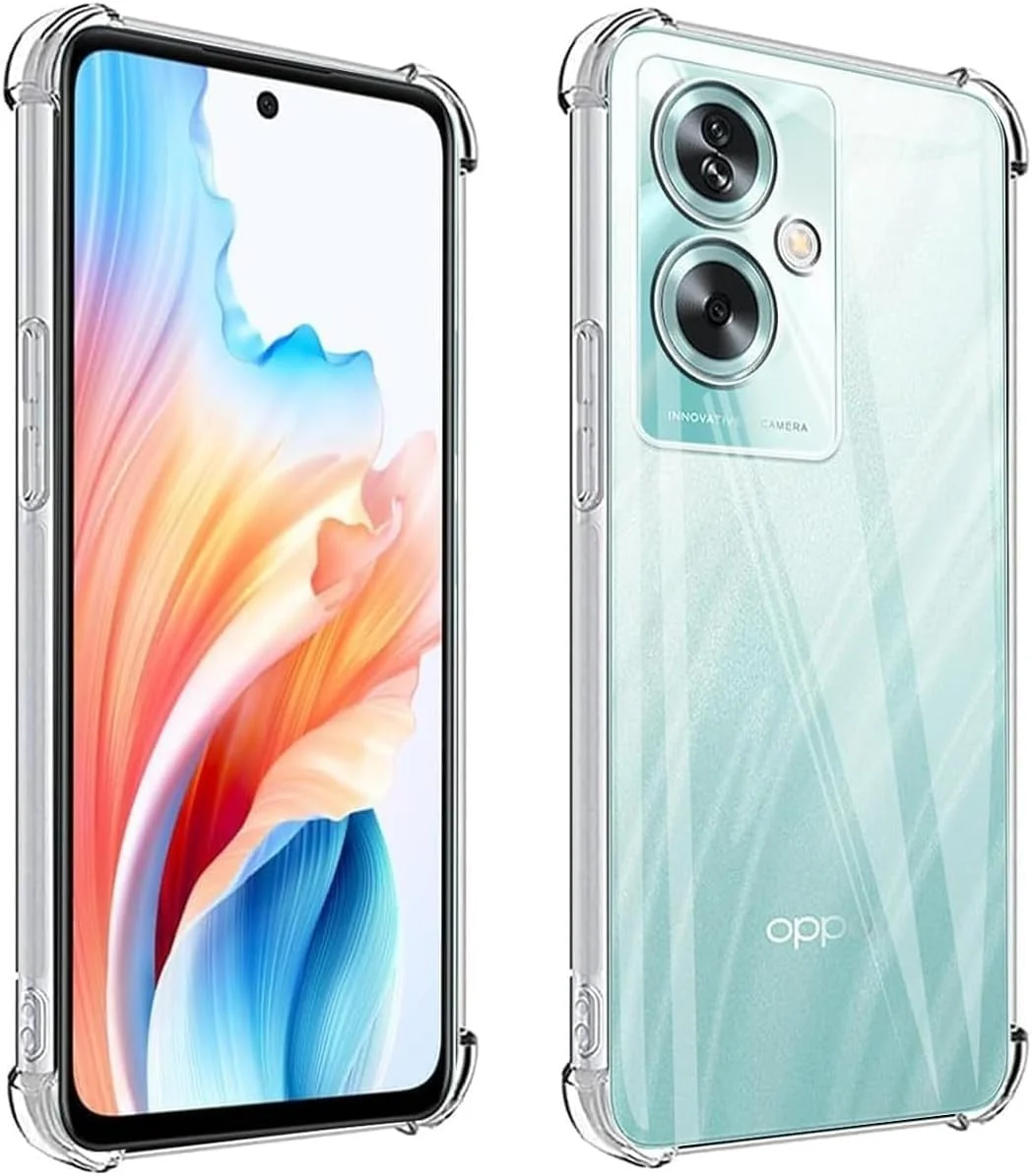 DL3 Mobilak Clear TPU Protective Case for OPPO A79 5G with Camera Protection and Shockproof Design - Clear