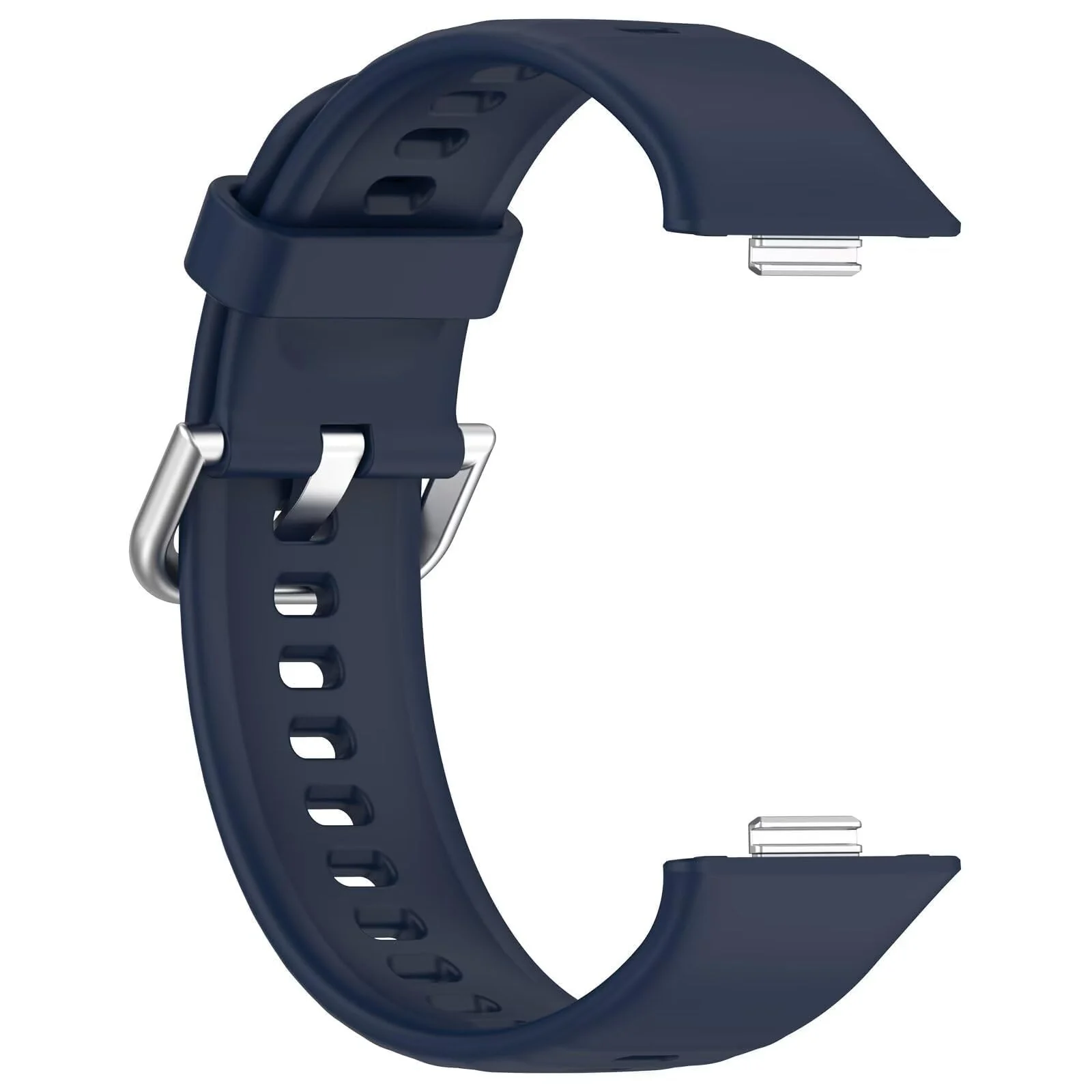 DL3 Mobilak Silicone Bracelet for Huawei Watch Fit 3/Watch Fit 4 Pro/Fit 4 Strap, Soft Silicone Sport Replacement Strap for Women/Men, Adjustable Waterproof Sports Band - B-blue