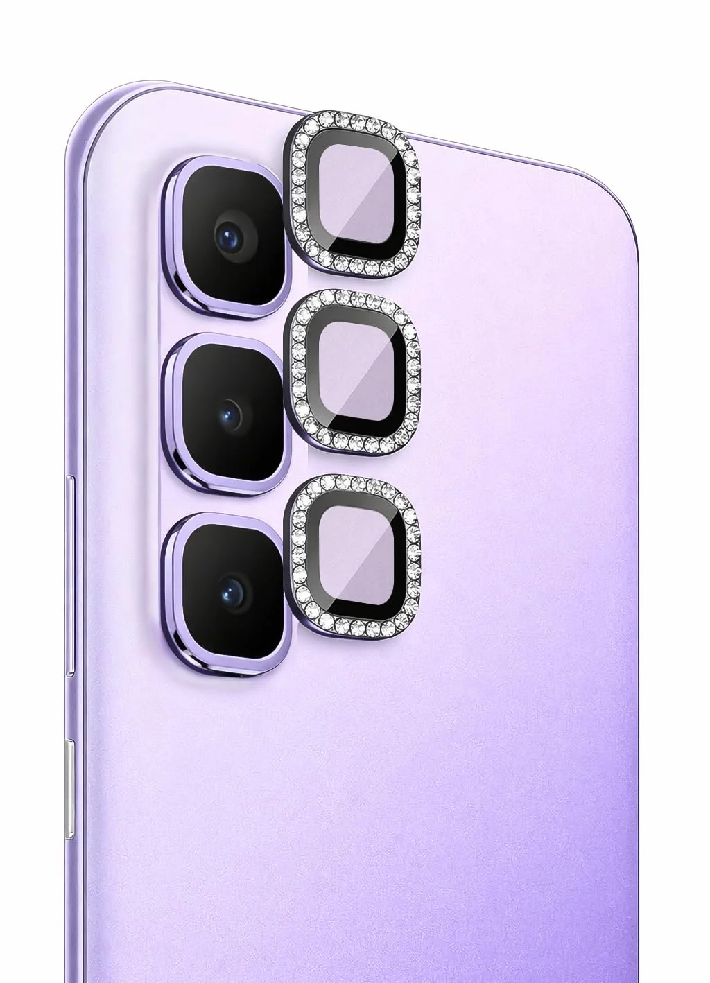 DL3 Mobilak Camera Lens Protector for Infinix Hot 60 Pro/Infinix Hot 60 Pro Plus, 9H Tempered Glass Metal Individual Ring Camera Cover Screen Protector, Case Friendly, Anti Scratch