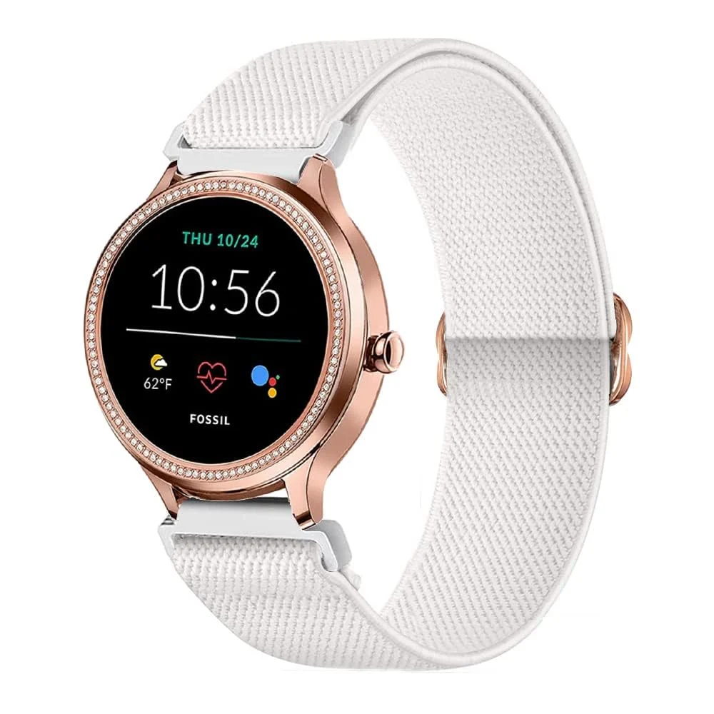DL3 Mobilak Strap Nylon Loop 20MM Band For Samsung Galaxy Watch 7/6/5/4 40mm 44mm/Watch 5 Pro 45mm/S2 classic/active 2 40mm 44mm/Amazfi GTS 2/2e/3/3 Pro/4/GTS 2 Mini/3 Mini/4 Mini/Bip 3 - Black