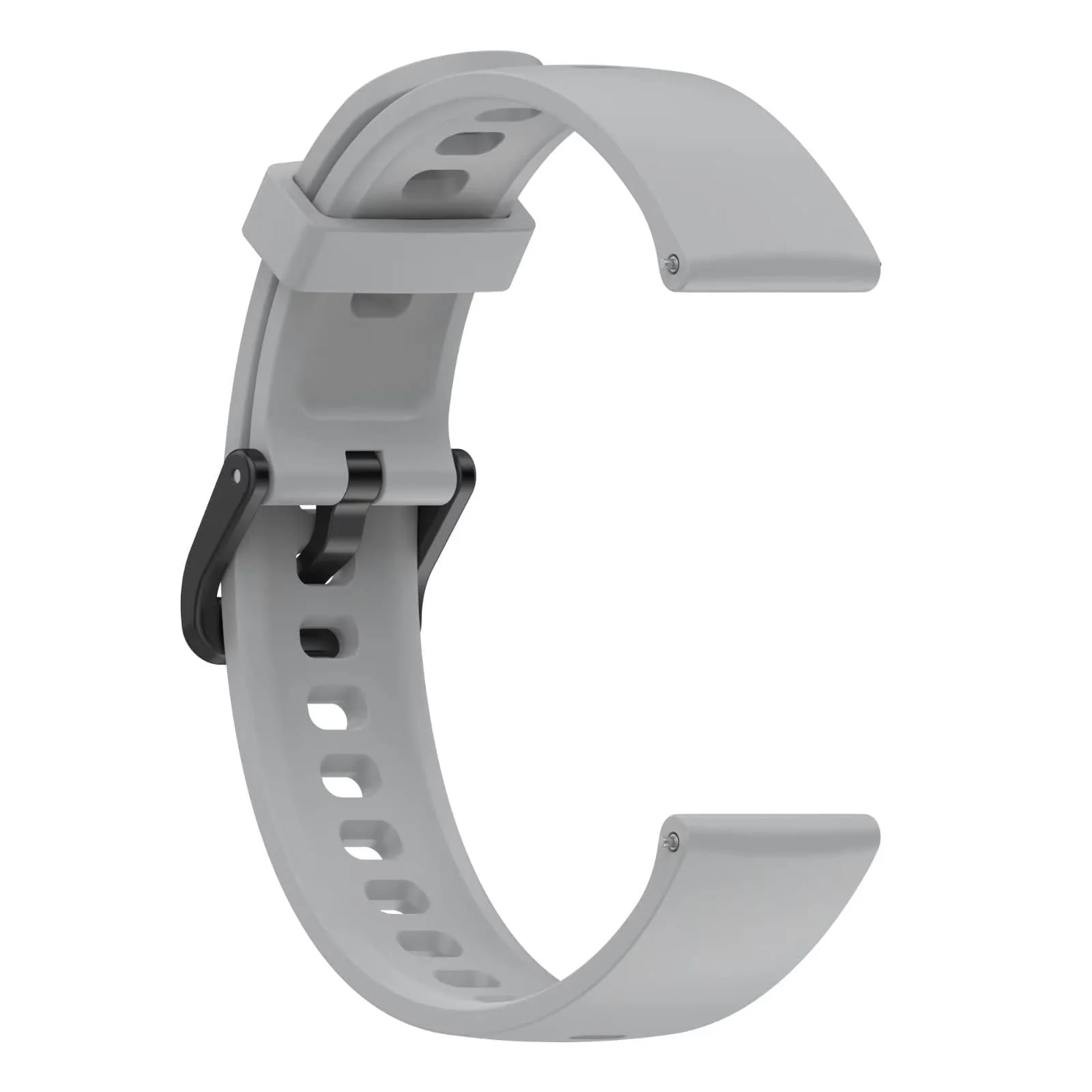 DL3 Mobilak Silicone Strap for realme Band 2, [Breathable] Soft Silicone Replacement Strap for Men and Women, Pin Buckle Design, for realme Band2 - Grey